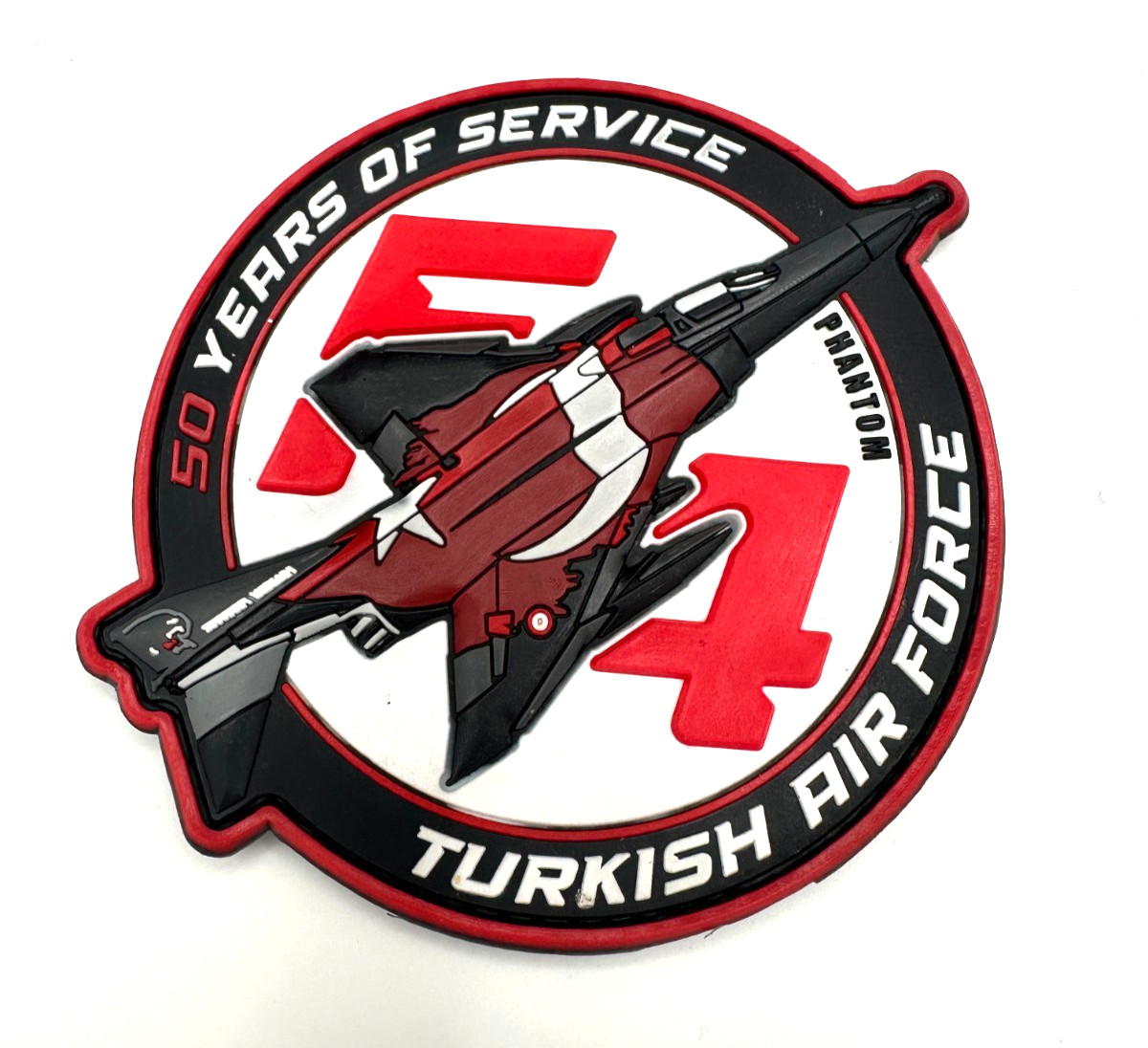 F-4 PHANTOM -TURKISH AIR FORCE- 50 YEARS OF SERVICE -HIGH QUALITY PVC PATCH