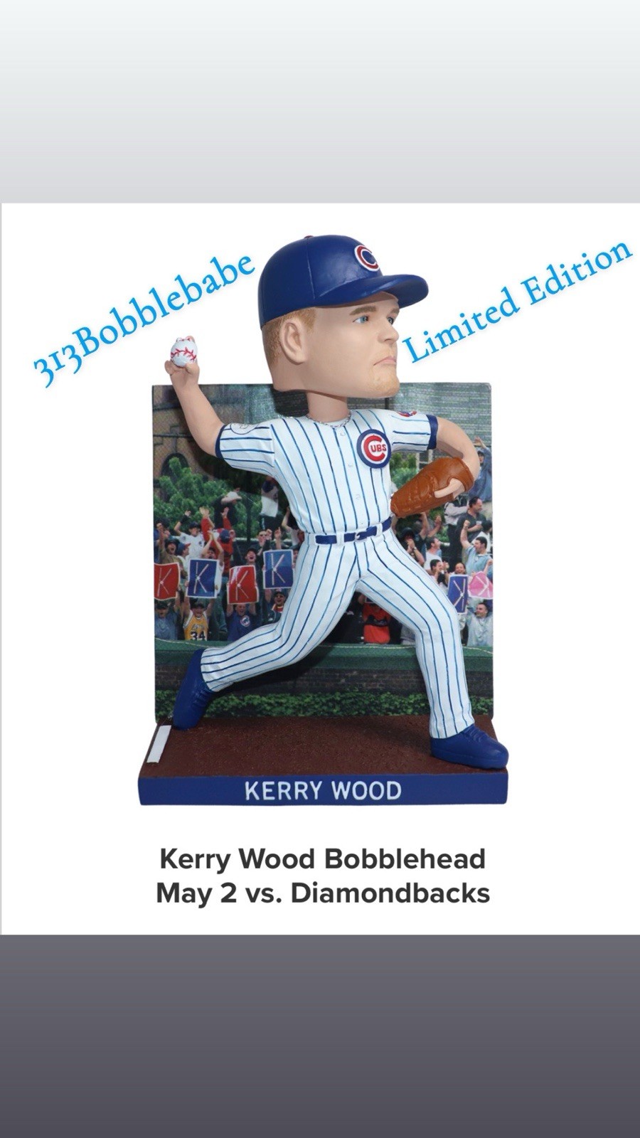 🔥🐻PRESALE🐻🔥 Kerry Wood Chicago Cubs 5/2/26 Limited Quantities