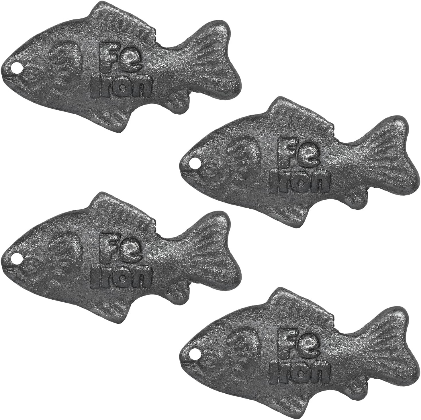 4 Pcs Iron Fish Cooking Tool for Daily Iron Support, Safe Cast Iron Option for F
