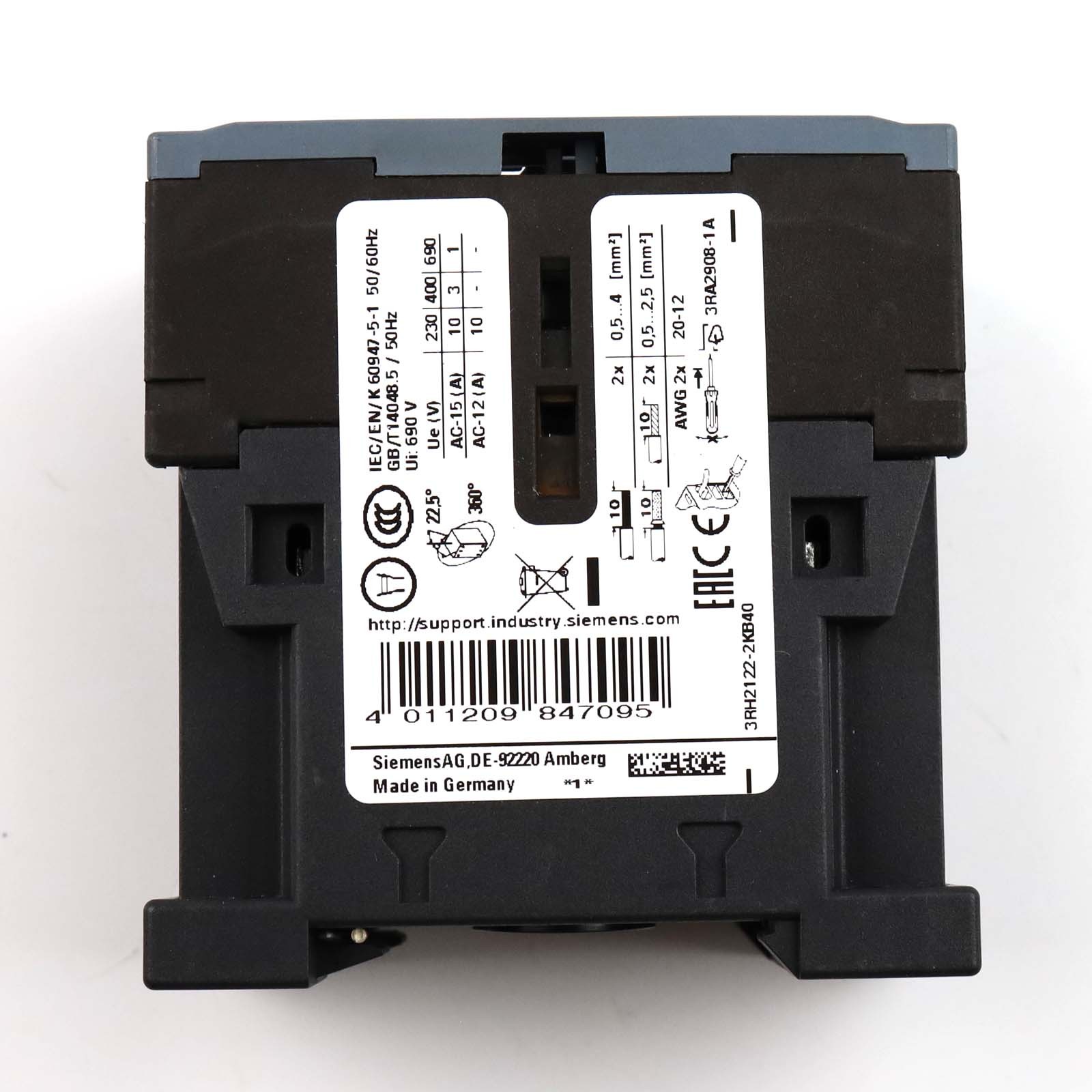 Siemens Auxiliary Contactor 3RH2122-2KB40 GEB