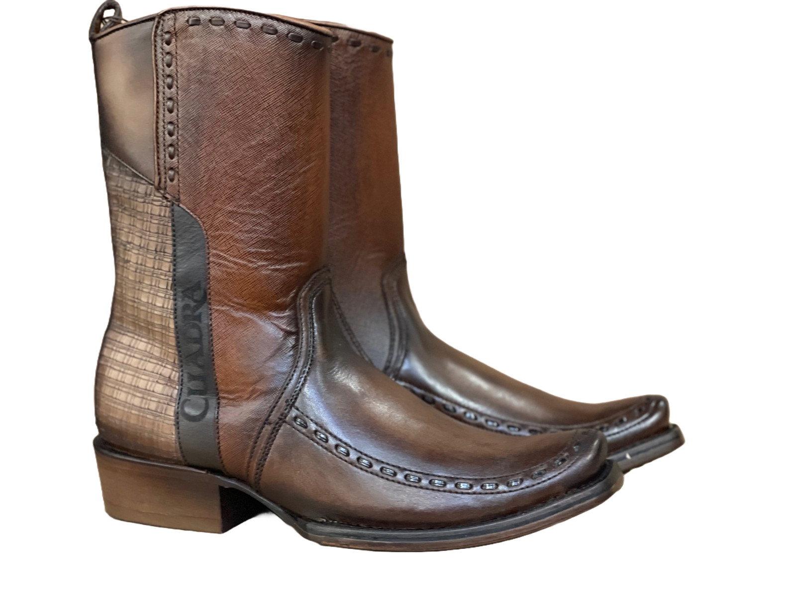Leather Urban Style Boots Inside Zipper Made by Cuadra Boots (1J2DRS)
