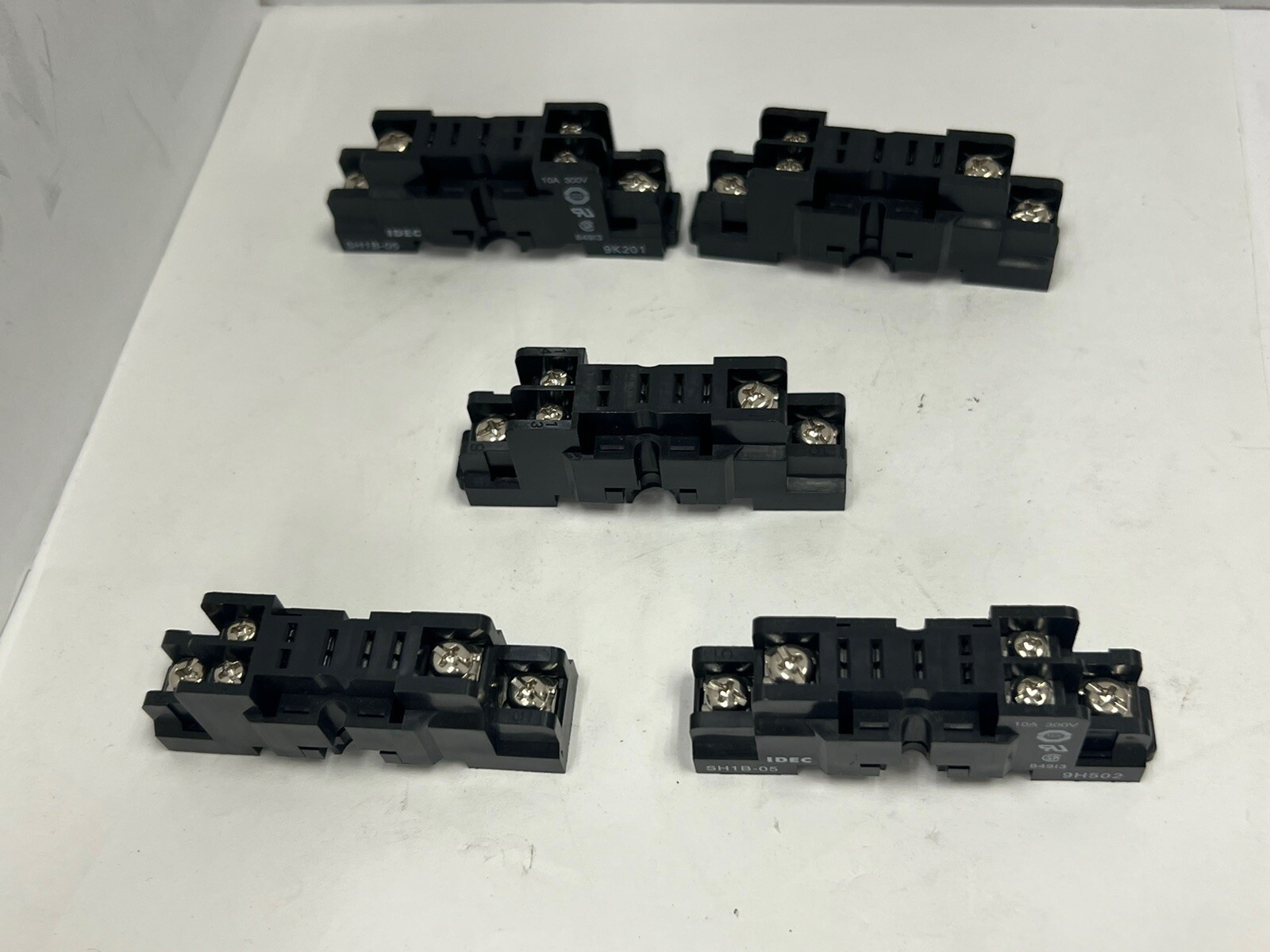 (Lot of 5) NEW IDEC SH1B-05 Socket Relay Base 9HZ01