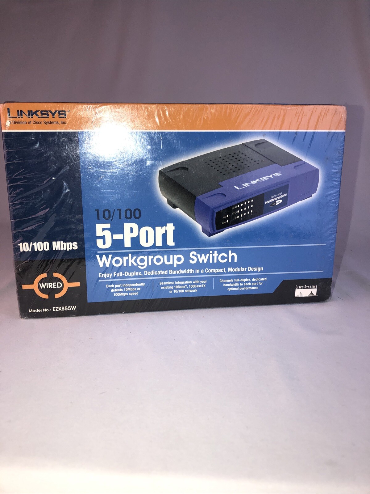 Linksys EtherFast 10/100 5-Port Workgroup Switch EZXS55W