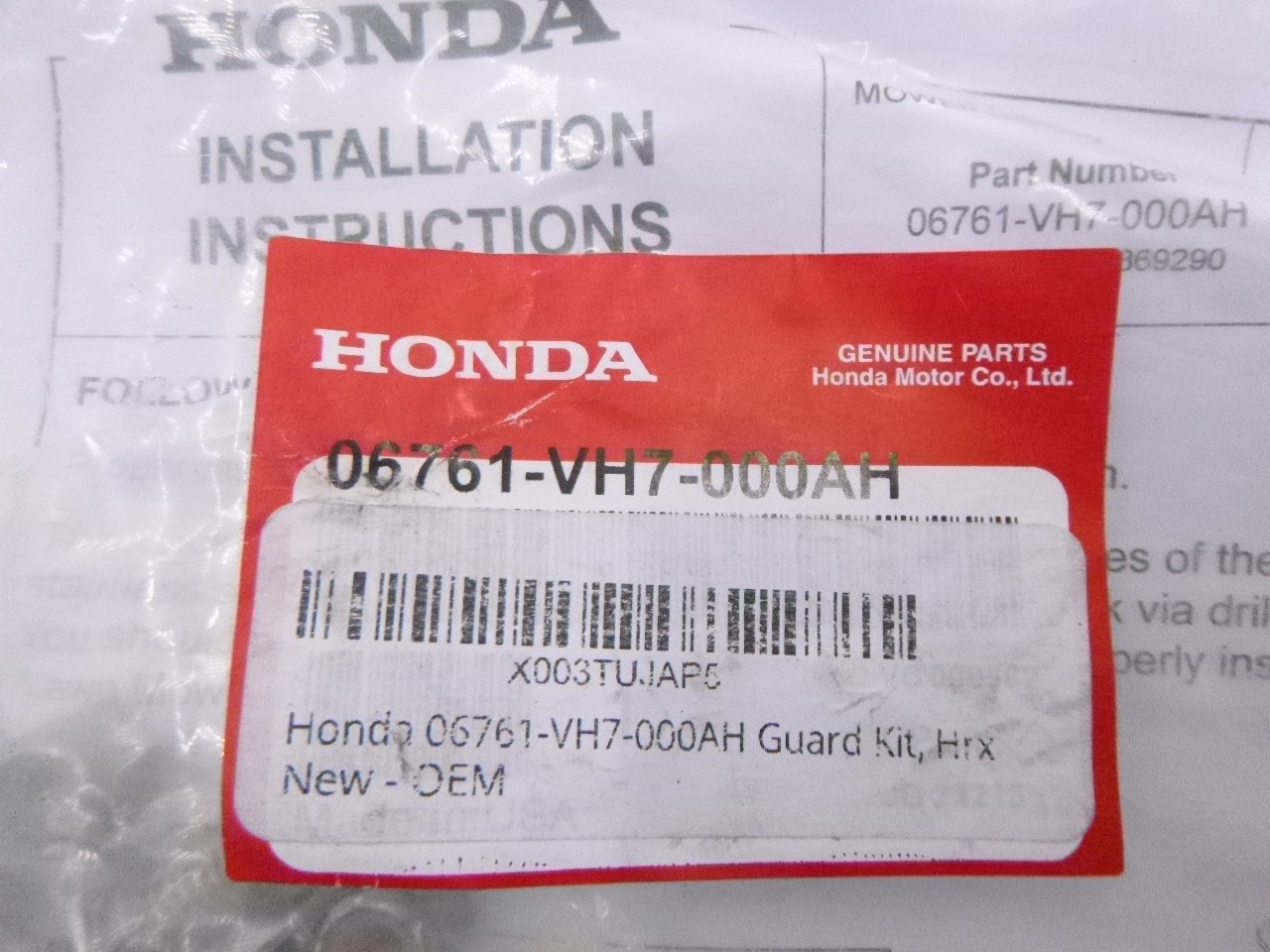 Genuine OEM Honda HRX Guard Kit for Walk Behind Mowers 06761-VH7-000AH