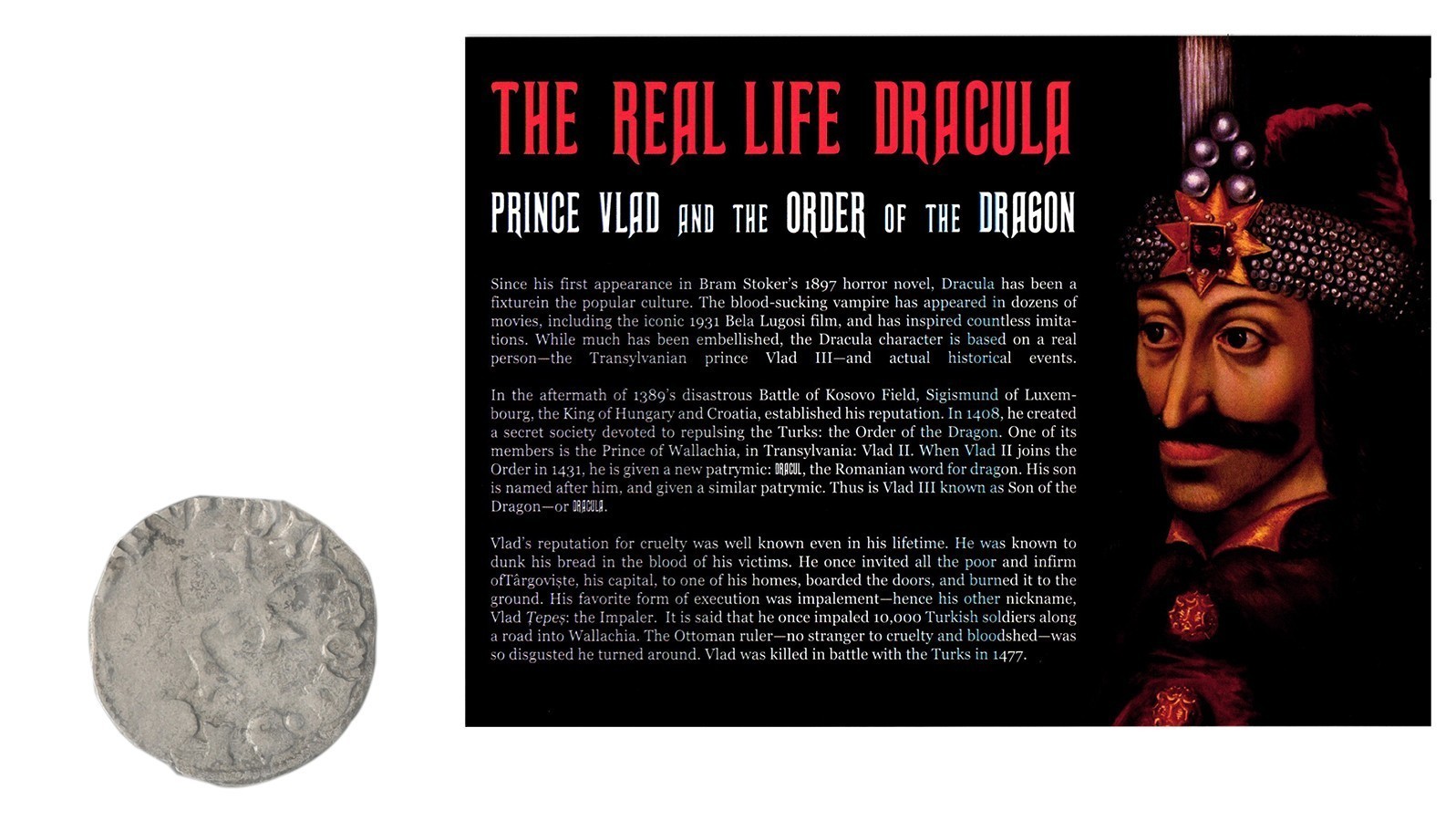 The Real Life Dracula: Prince Vlad and the Order of the Dragon Album, w/ COA