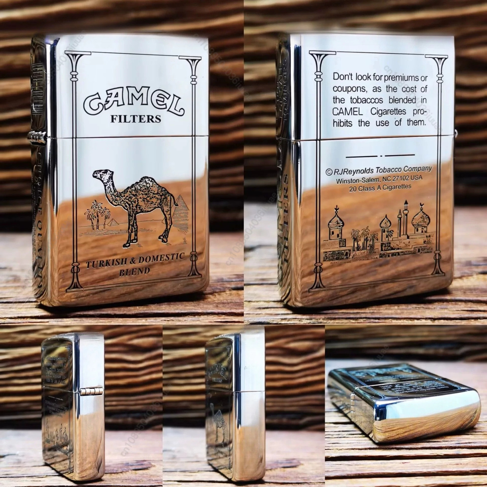 Zorro 902 Bright Chrome Silver Plated Pure Copper Lighter, Exquisitely Engraved