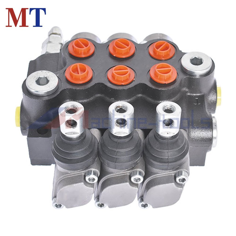 11 GPM Double Acting Adjustable 3-Spool Hydraulic Directional Control Valve