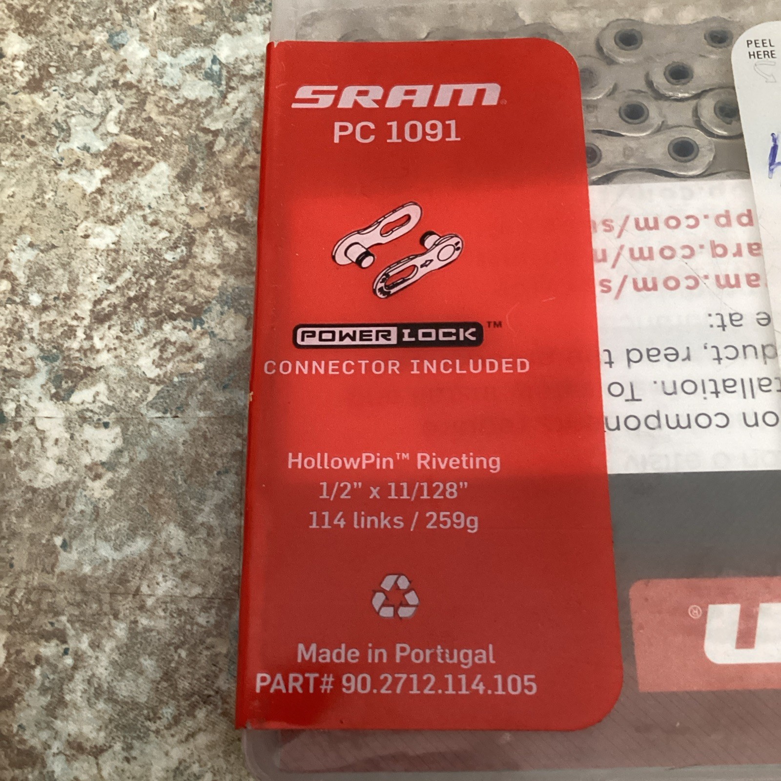 SRAM PC-1091 10-Speed 114 Link Chain