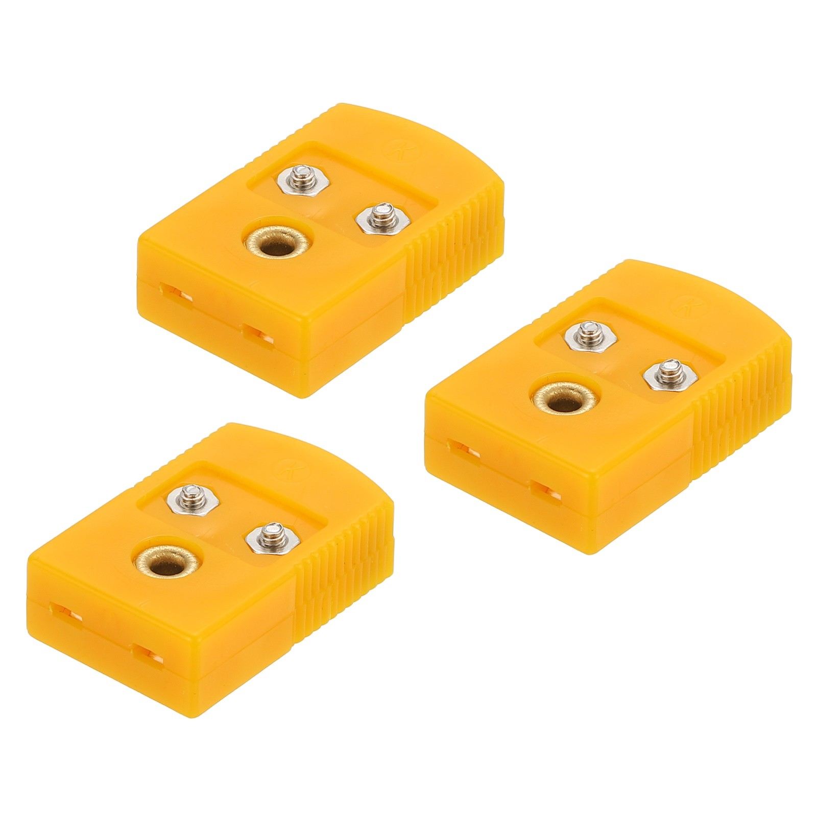 3pcs Mini K Type Thermocouple Wire Connectors Female Plug Adapter 120°C 248°F
