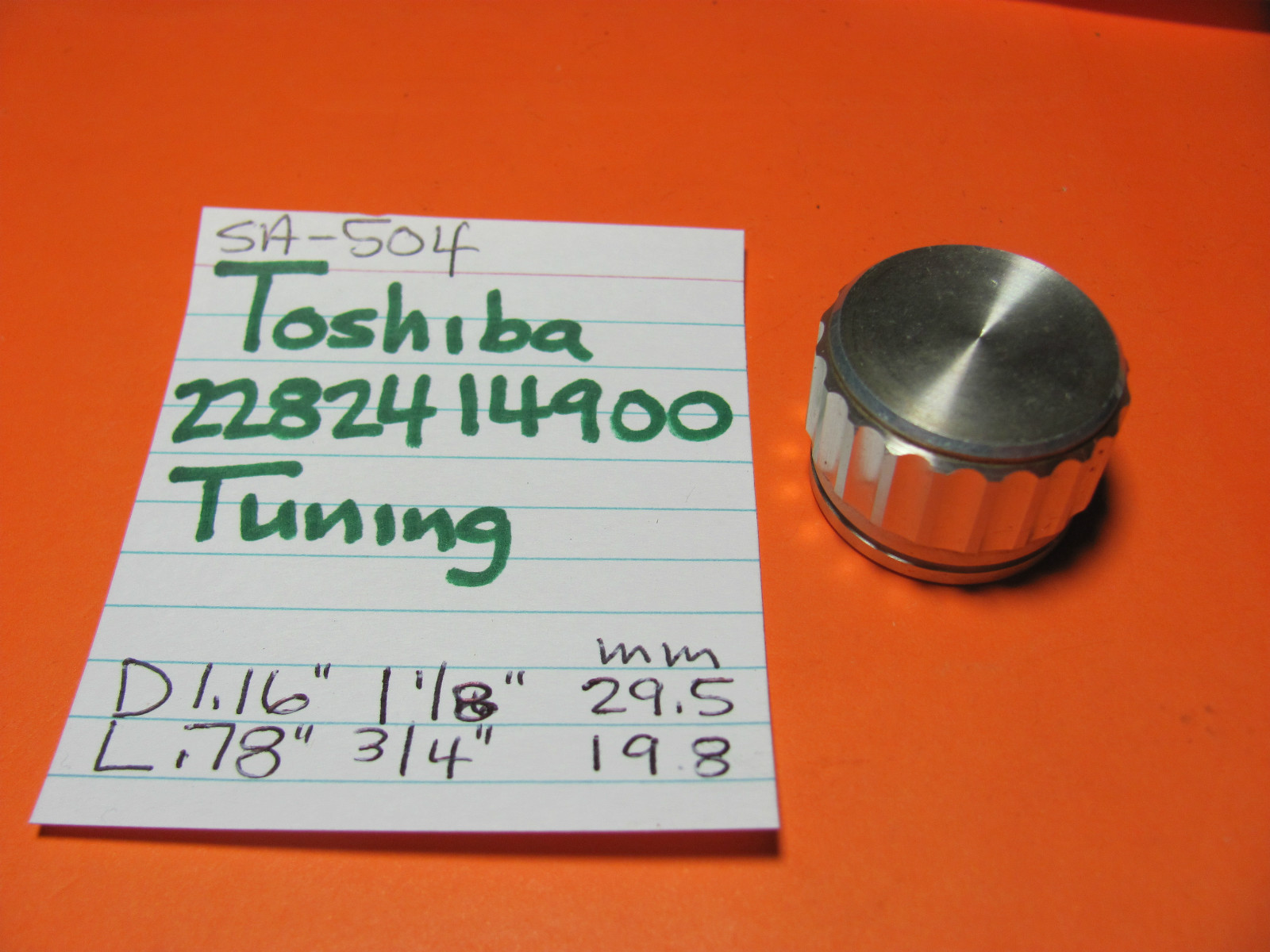📈TOSHIBA 2282414900 TUNING KNOB SA-504 QUAD RECEIVER