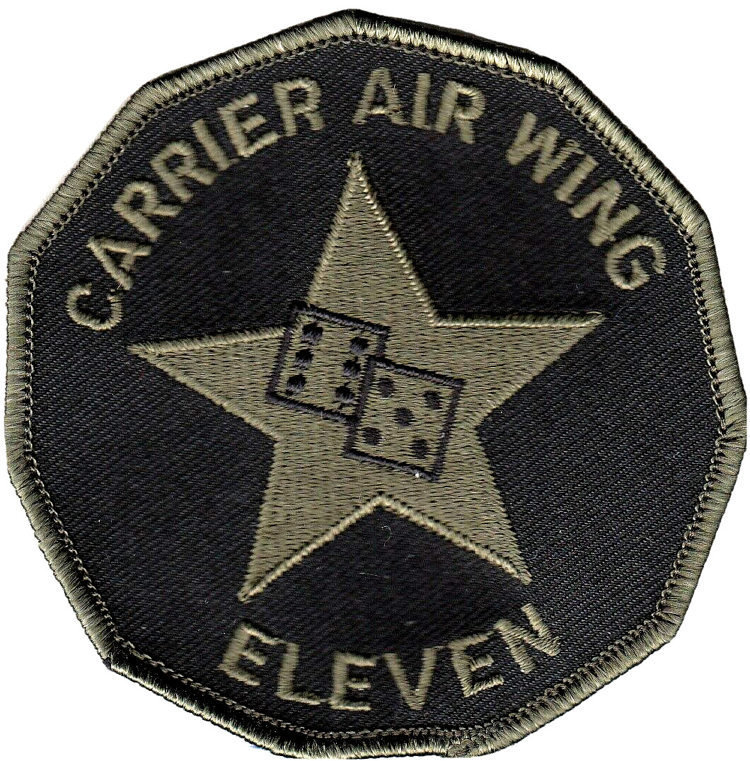 CARRIER AIR WING 11 OD GREEN PATCH