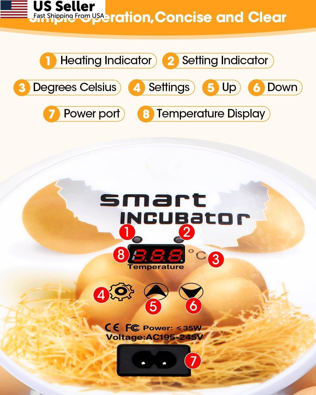 Incubators for Hatching Eggs, Chicken Waterer Cups, Automatic Egg White