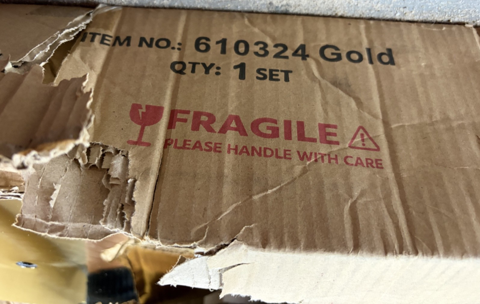 Gold stanchion with Red Rope