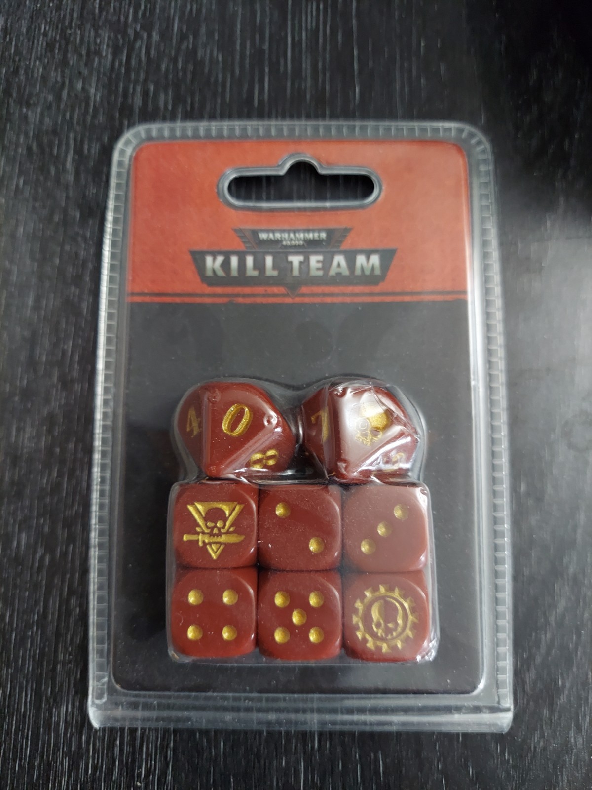 Games Workshop Warhammer 40K Kill Team Adeptus Mechanicus Dice Set 6d6 2d10
