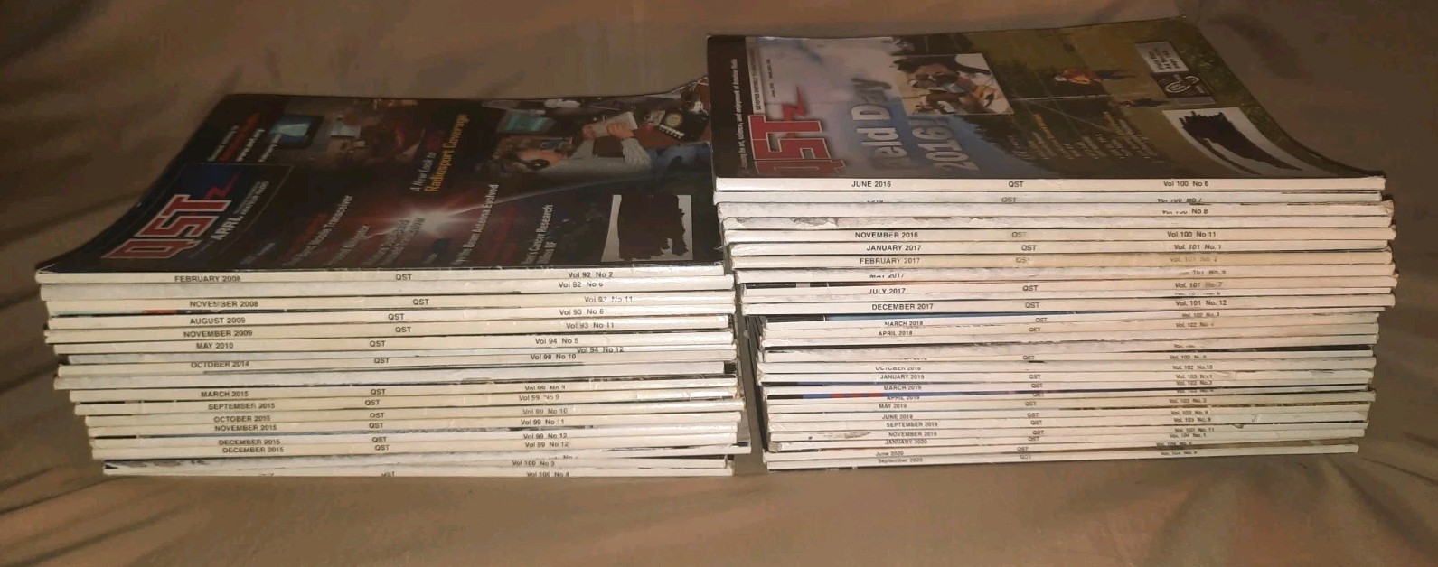 Lot of 45 QST Amateur Radio AARL Magazines 2008-2020 Ham Short Wave Radio