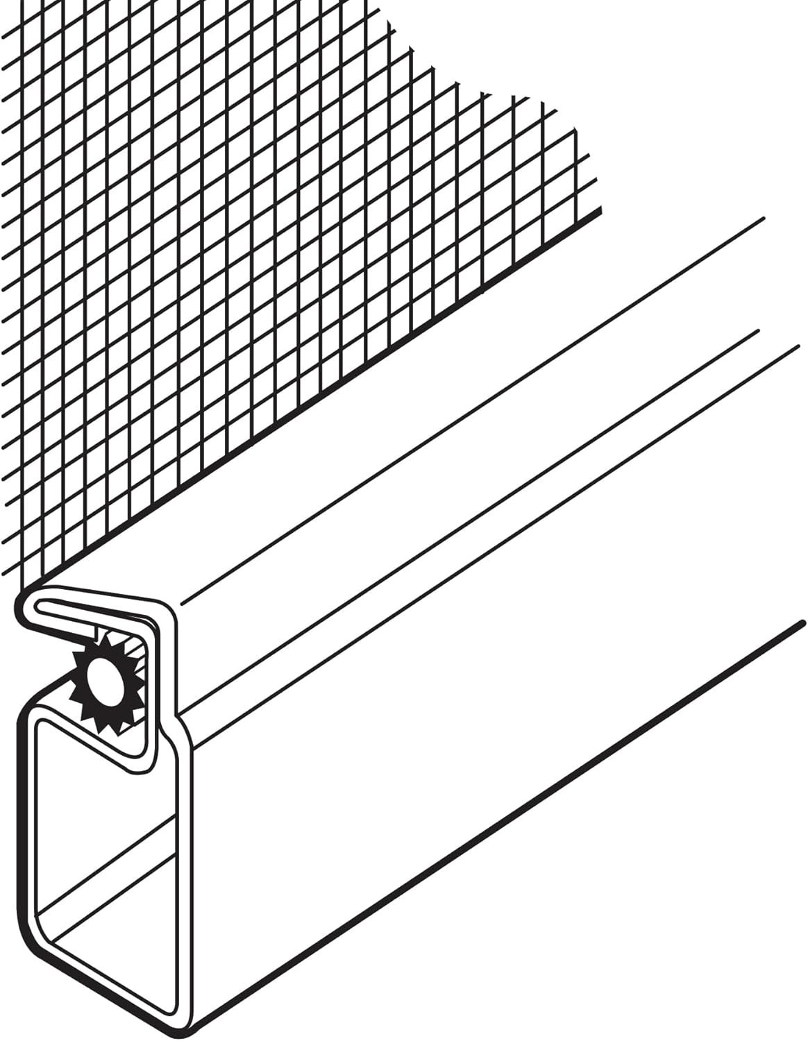 Complete Screen Frame Kit with Vinyl Spline & Plastic Corners for Easy Assembly