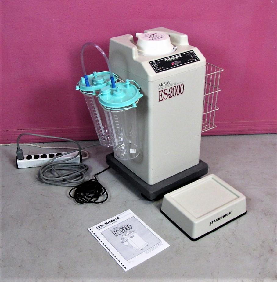 Stackhouse AirSafe ES-2000 Laser ESU Smoke Evacuator Evacuation Vacuum Filter
