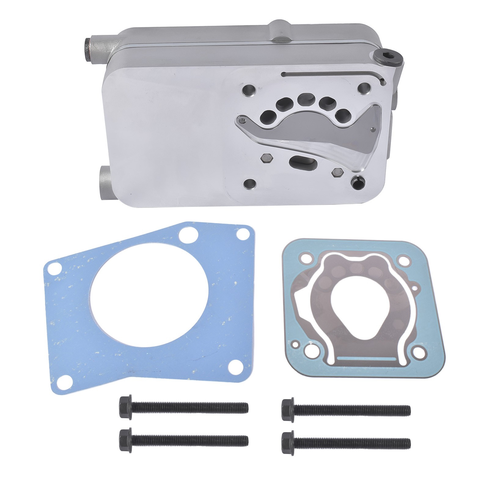 Air Brake Compressor Cylinder Head w/ Valves & Gasket for Mercedes 9061300815