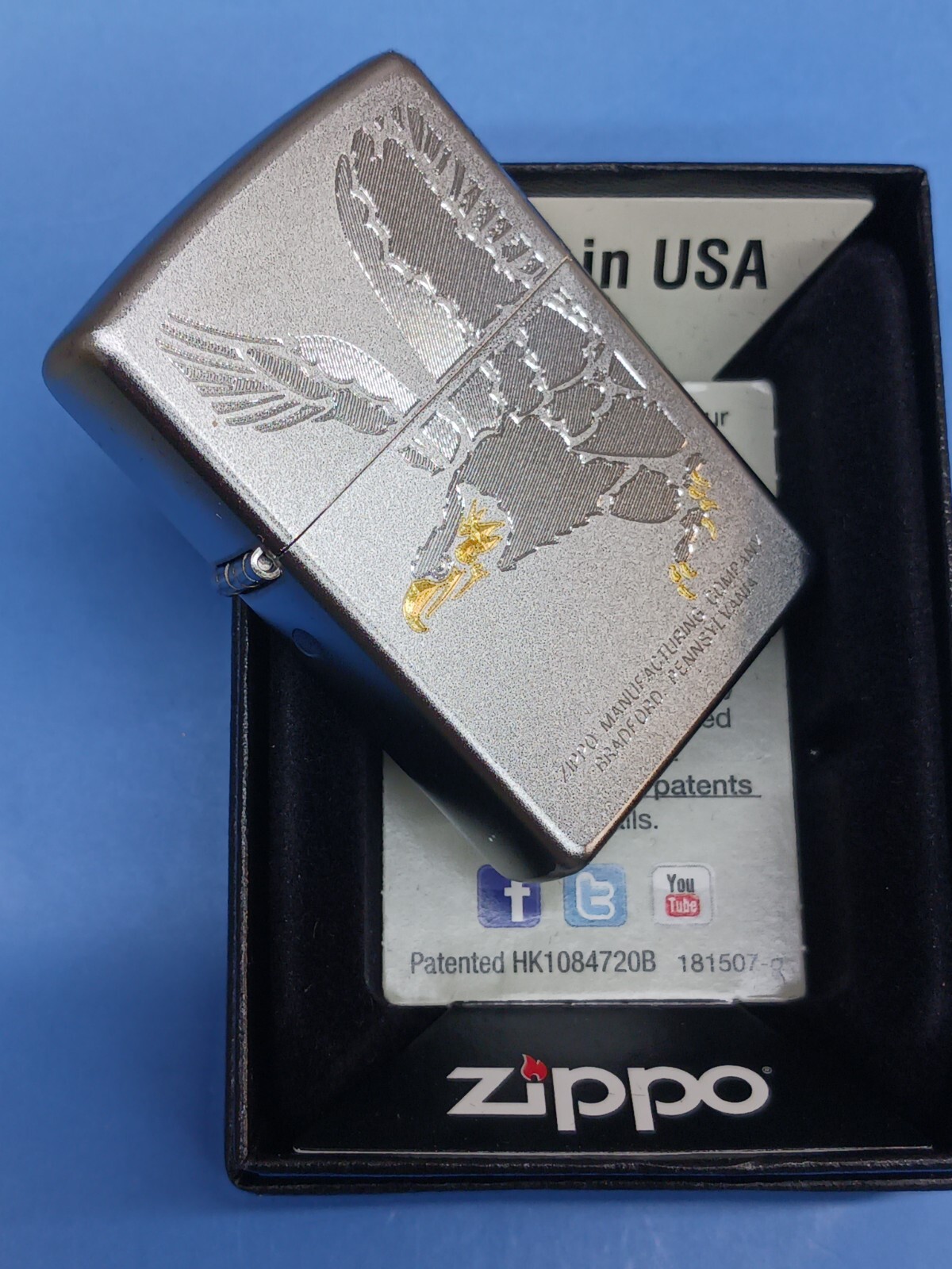 Zippo 28356 Eagle Satin Chrome