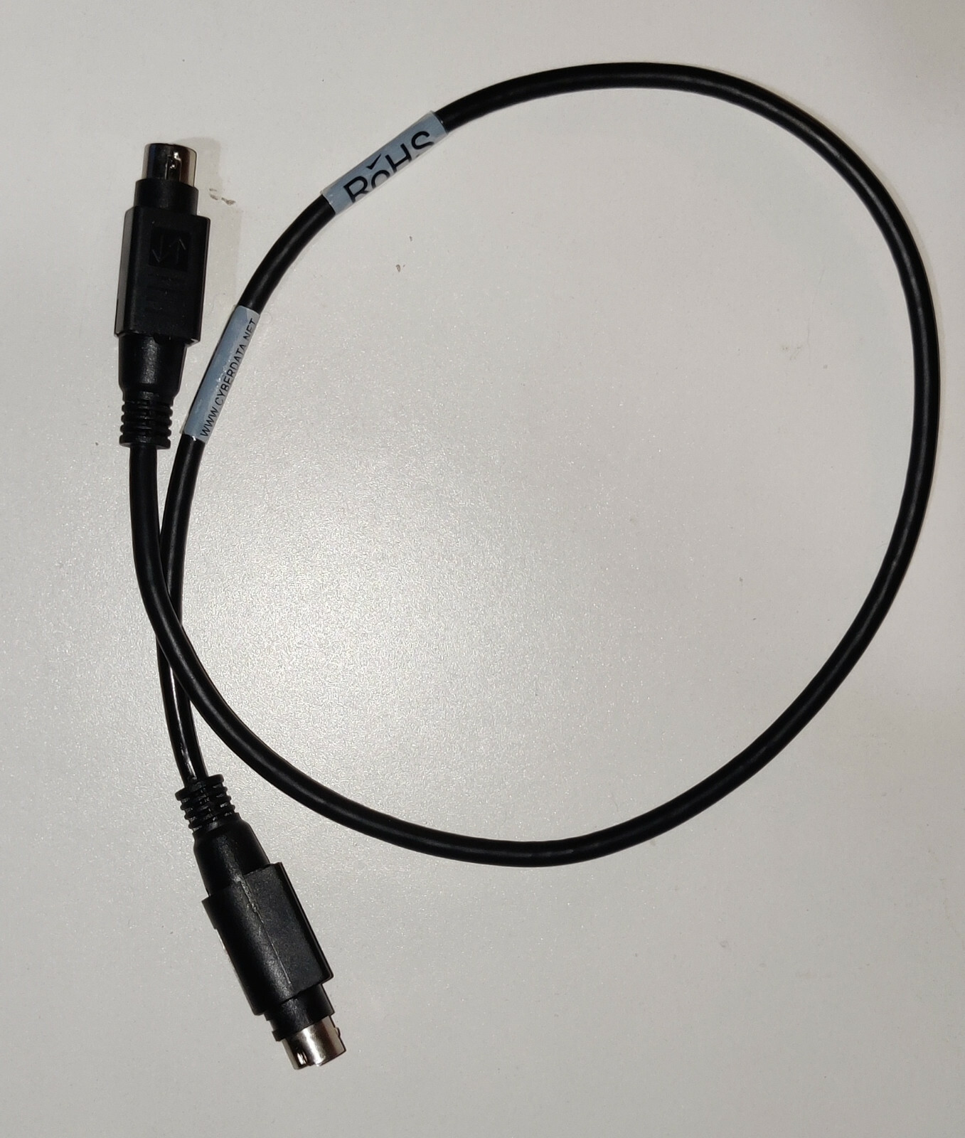 NEW 010994A CABLE ASSEMBLY 6-PIN MINI-DIN MALE TO MALE 60CM