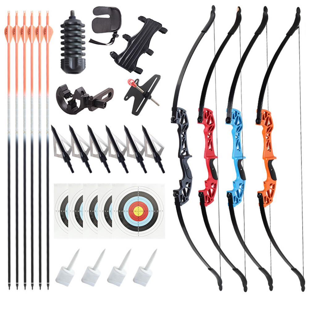 Archery 54" Takedown Recurve Bow & Arrows for Adult Beginner Hunting & Target US
