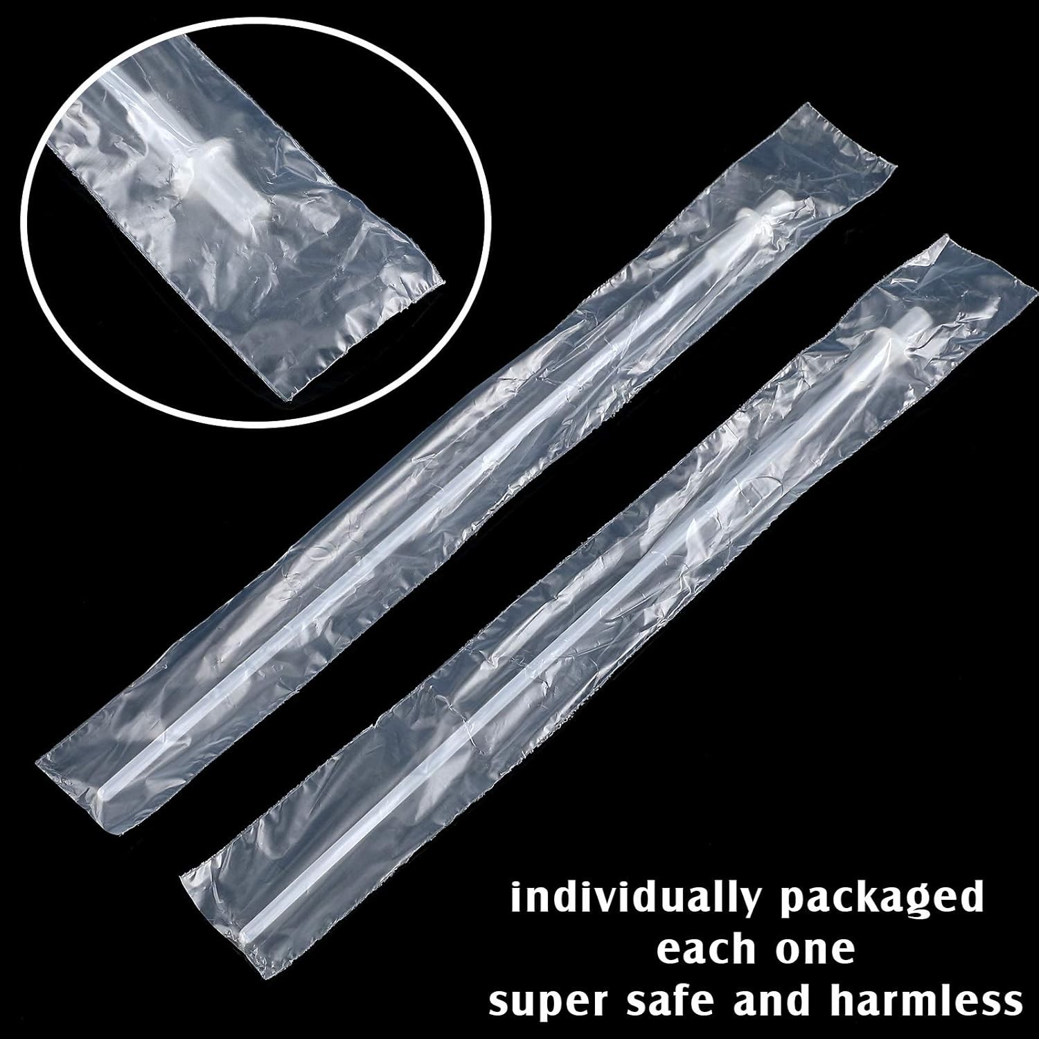 Weewooday 50 Pcs Disposable Artificial Insemination Rods 10.8 Inches, White