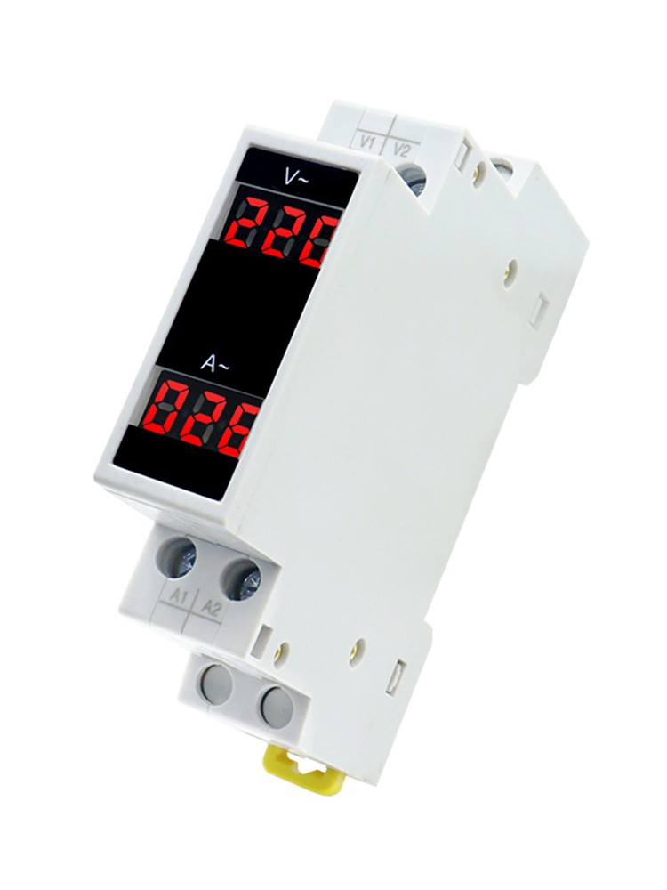 AC 80-500V 100A DIN Rail Ammeter Voltmeter Digital Display Voltage Current Meter