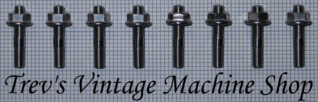 Honda VFR750 (1989-97) stainless steel exhaust studs & flange nuts. Qty8 ES33
