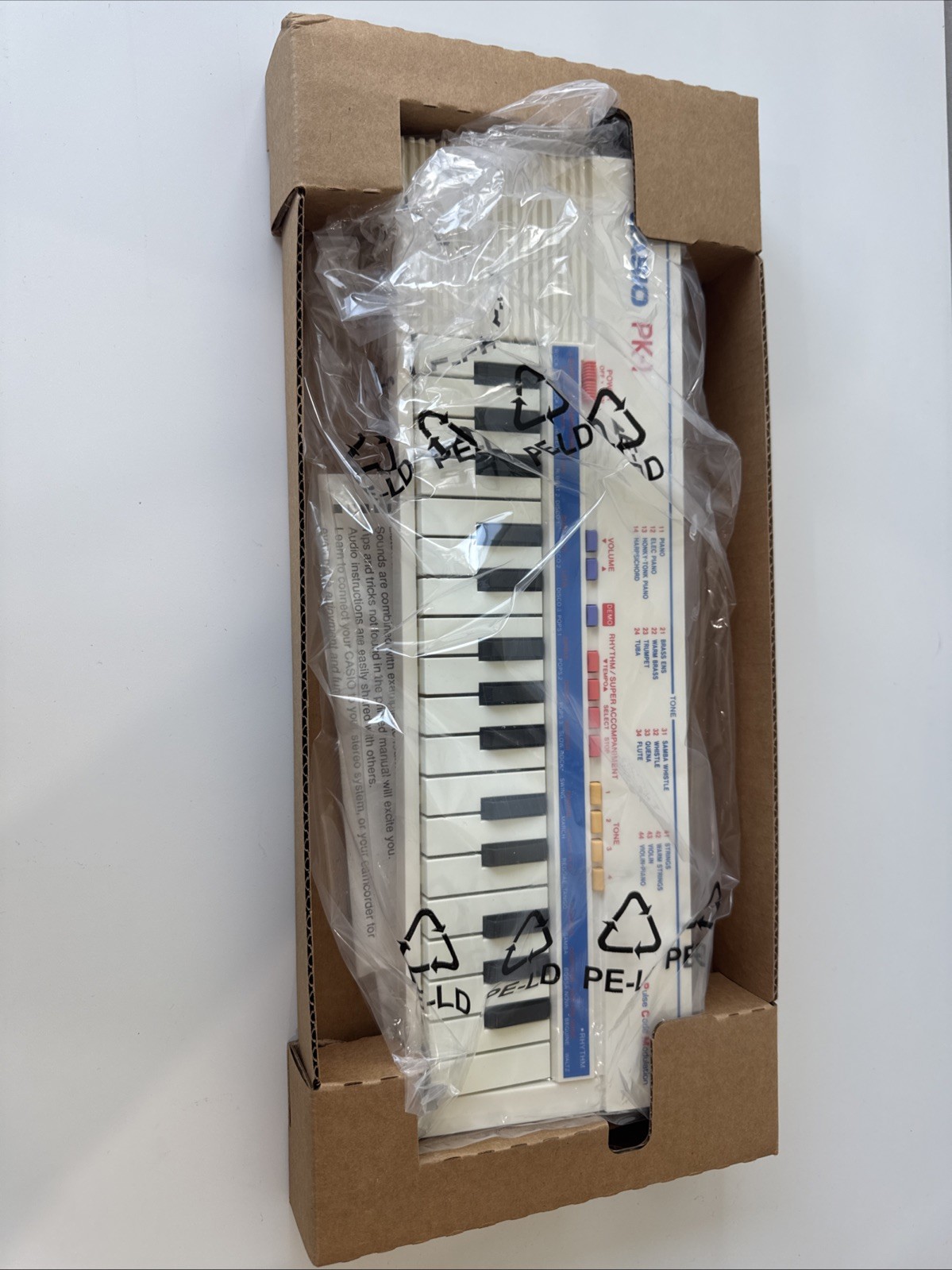 NEW OPEN BOX Vintage Casio PK-1 32-Key Electric Keyboard Pulse Code Modulation