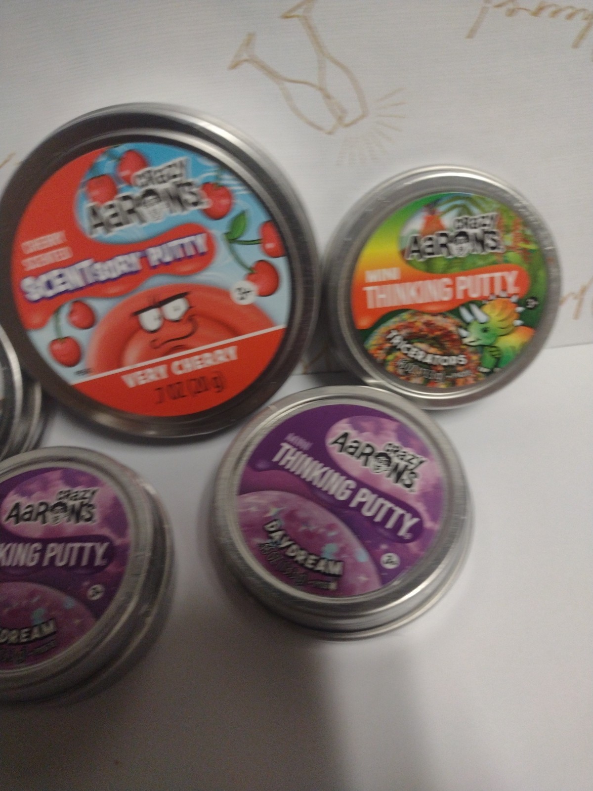 Set Of 5 Thinking Putty Crazy Arons 0.46 Oz