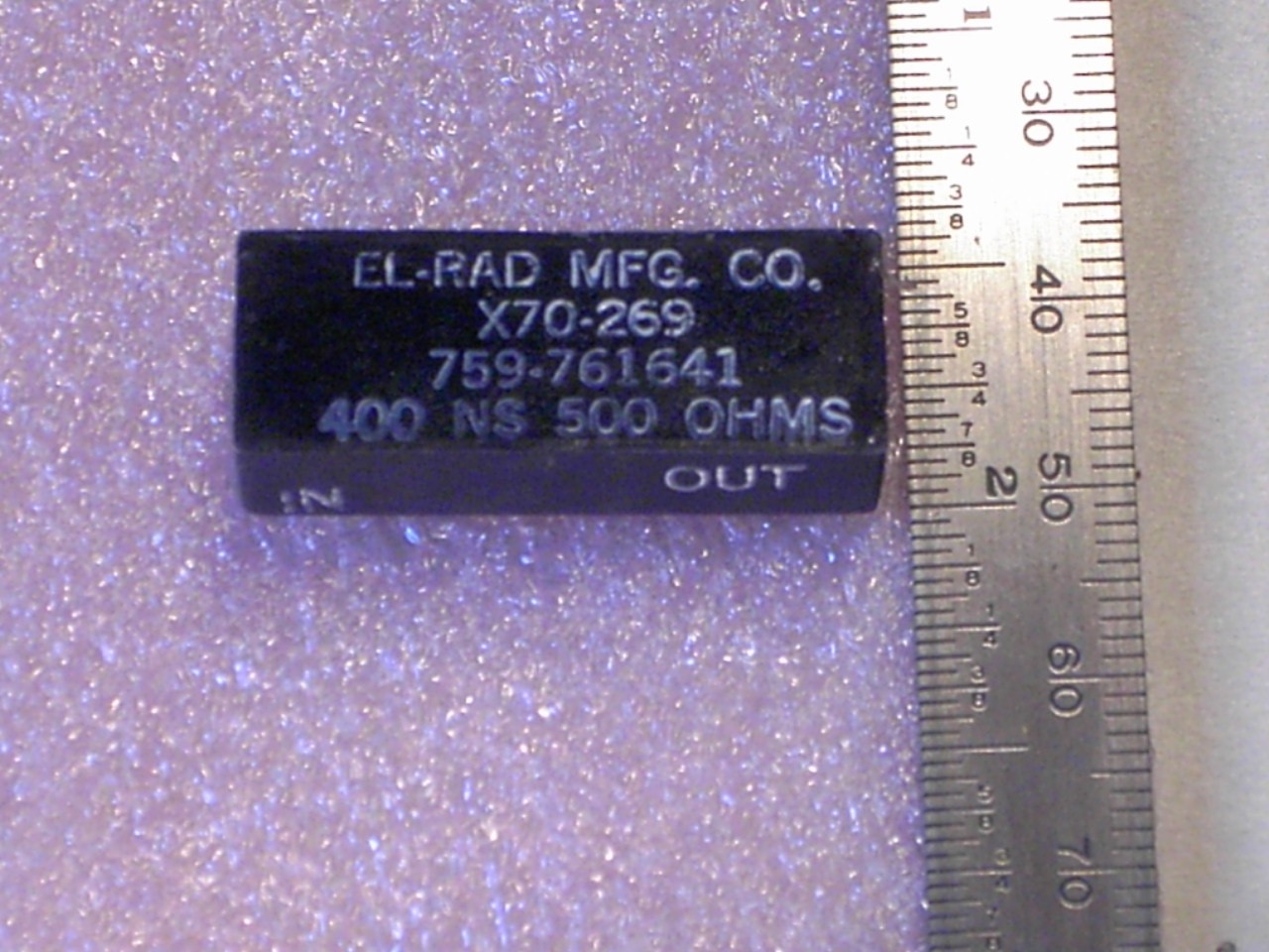 Delay Line EL-RAD 400 NS 500 Ohm Vintage