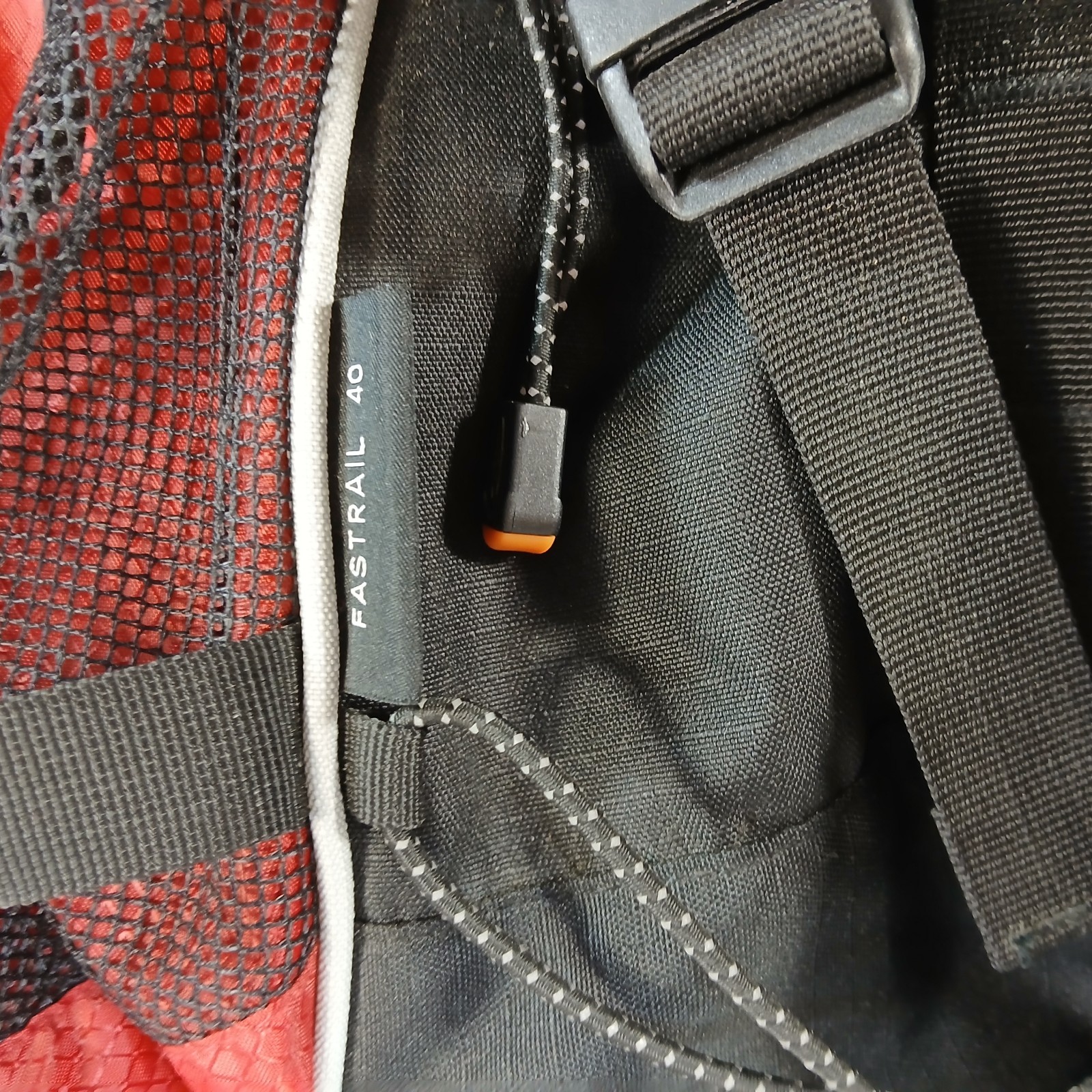 Asolo Backpack Fastrail 40 Camping Hiking Red Black Rigged Frame
