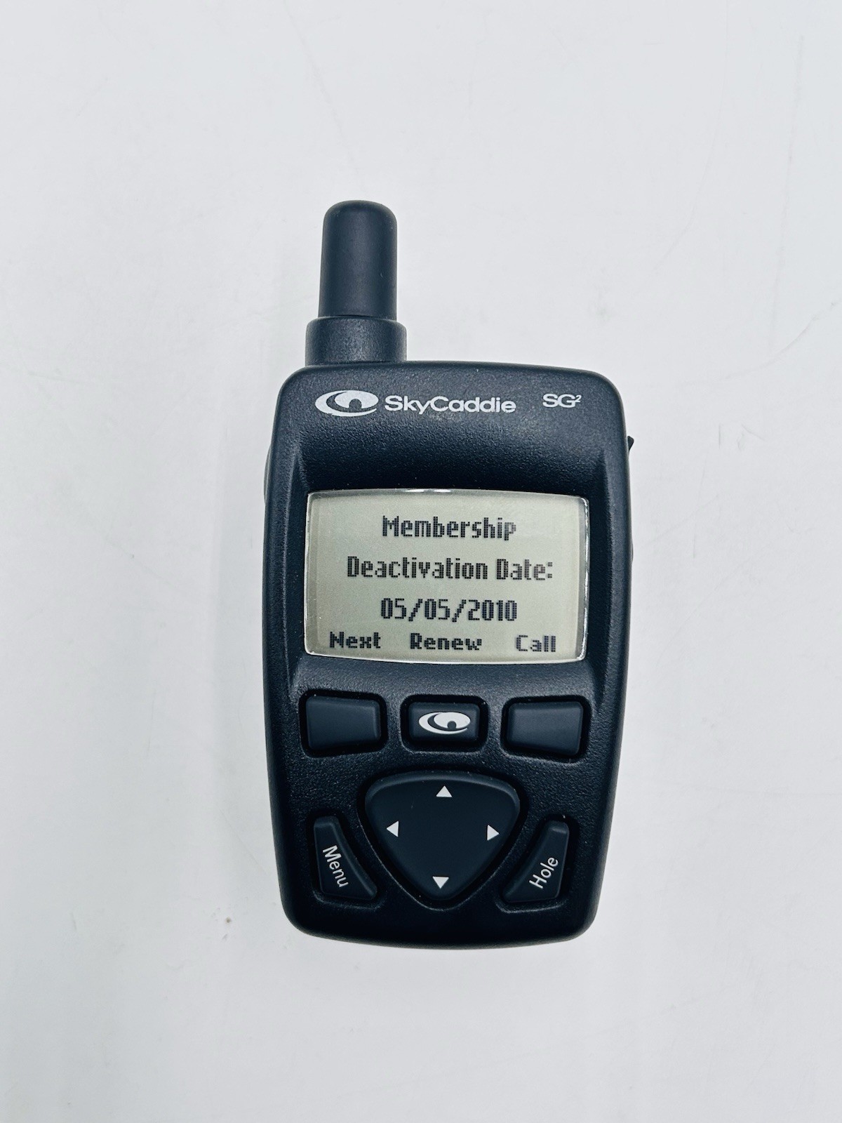 SkyGolf SkyCaddie SG2 Black Golf GPS Range Finder W Belt Clip Power On UNTESTED