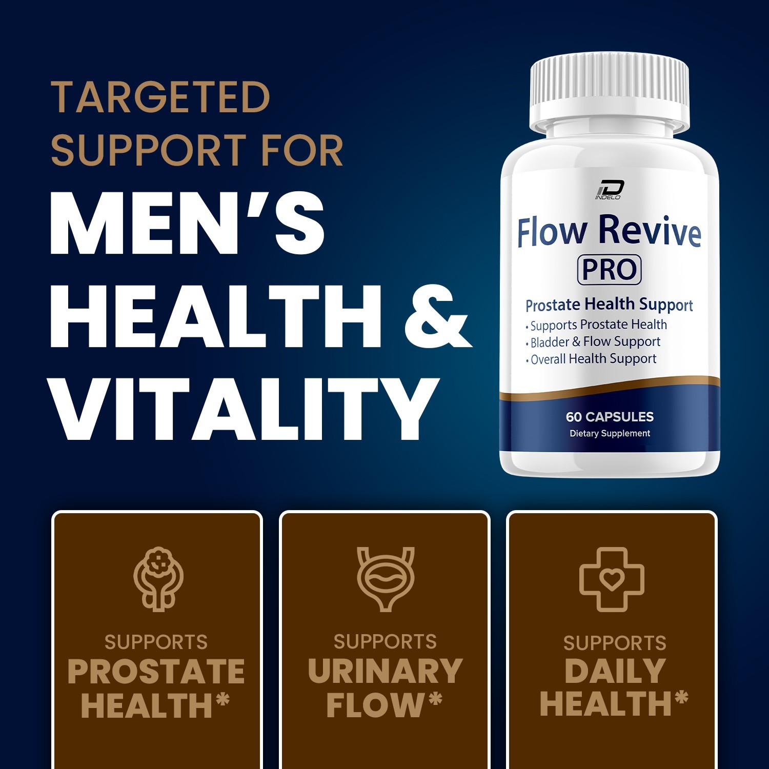(1 Pack) Flow Revive Pro Supplement for Men – FlowRevive Plus Advanced Formula
