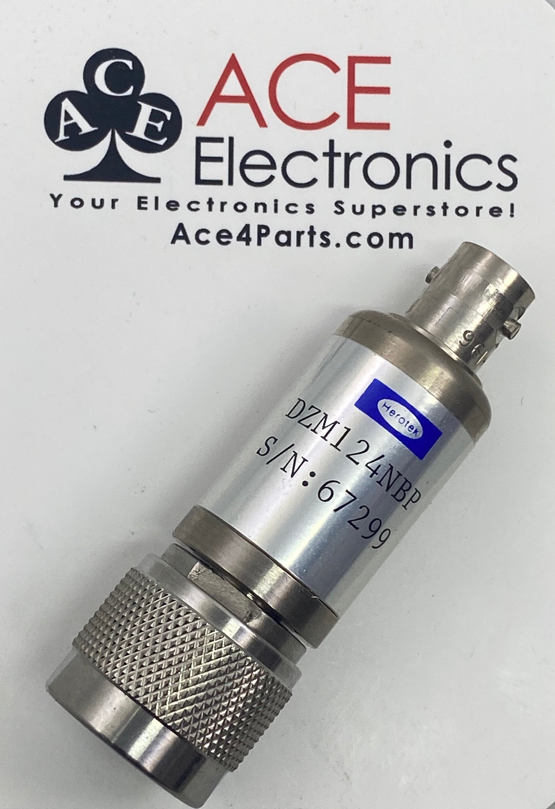 DZM124NBP - RF microwave coaxial signal detector DZM124NBP 0.01-12.4GHz N-BNC He