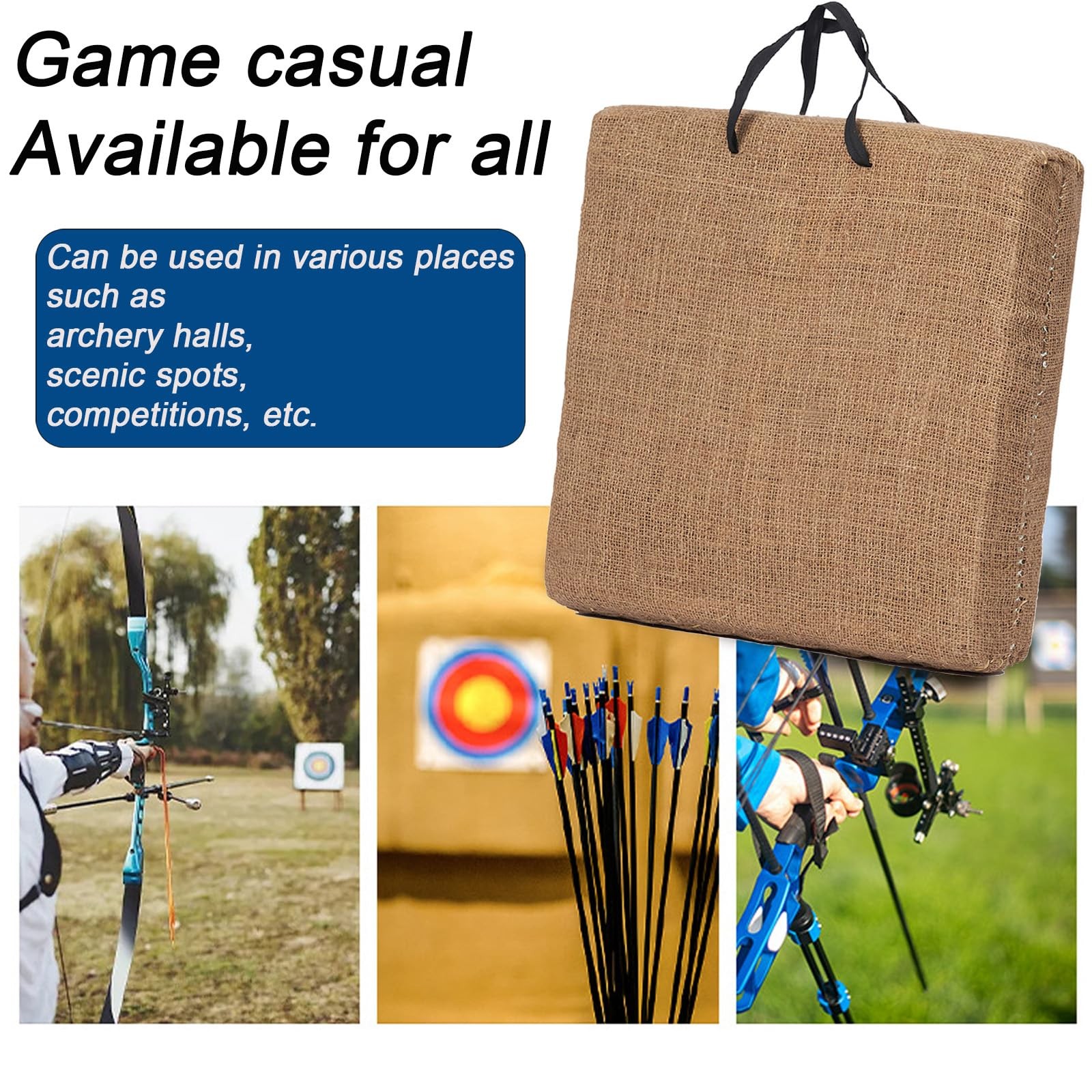 Archery Targets for Backyard with 20 pcs Archery Paper Targets and Arrow Pull...