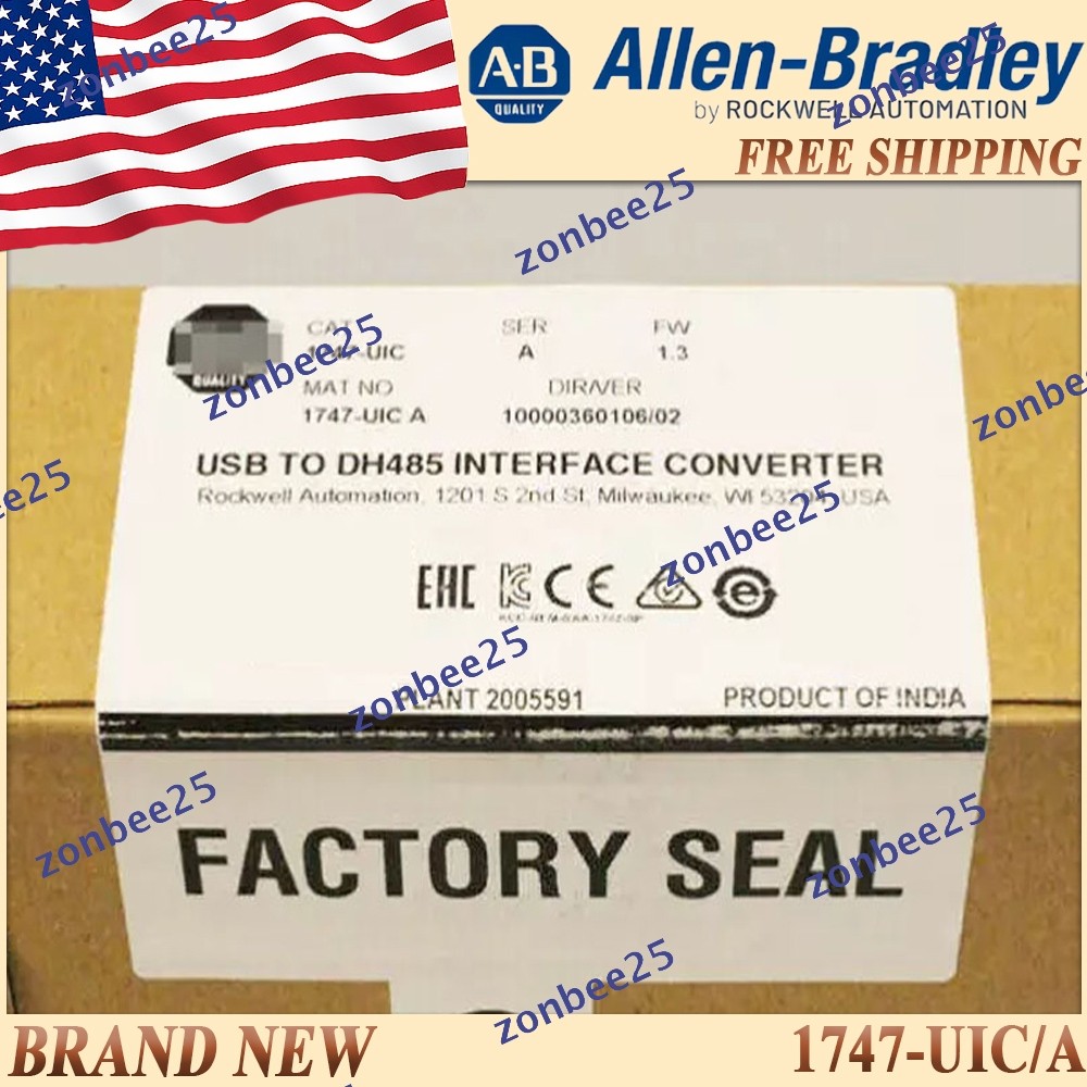 New in Box AB 1747-UIC/A SLC USB to DH-485 Converter Free Ship 1747-UIC ser A