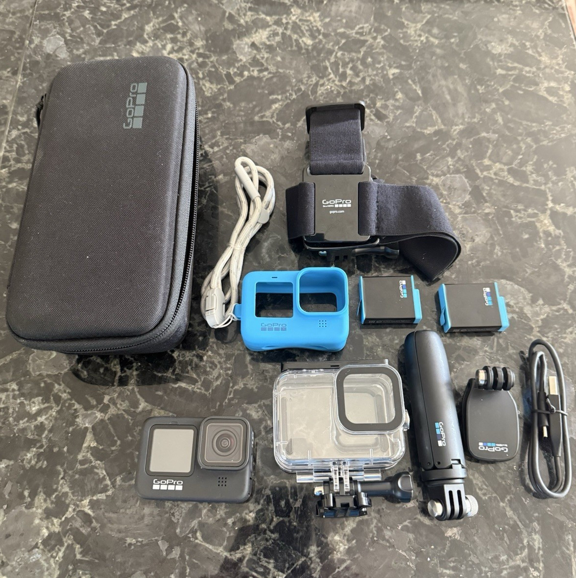 GoPro HERO9 Black Action Camera 5k Touchscreen w/accessories