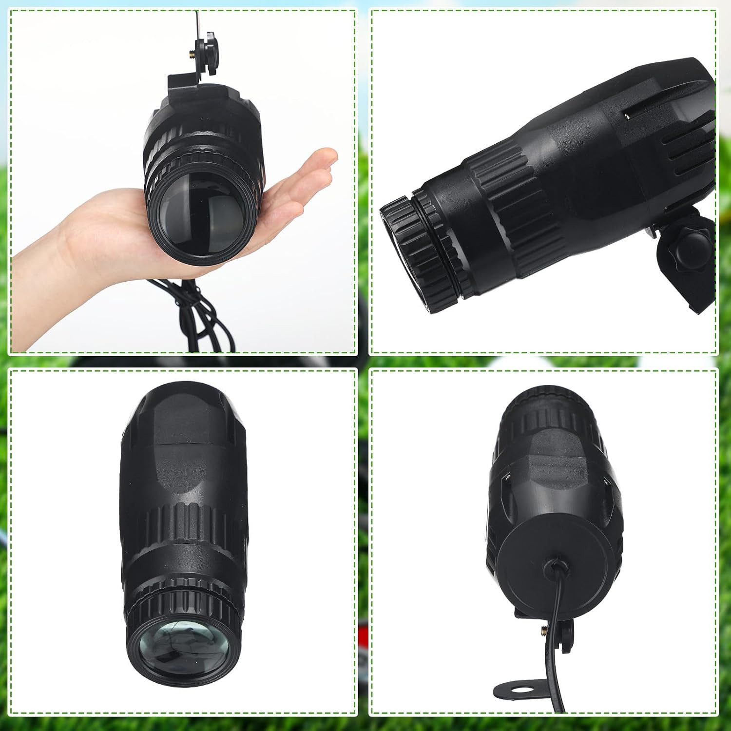 Golf Simulator Spotlight Remote Control Indoor Hitting Mat Light + 20 Golf Tees