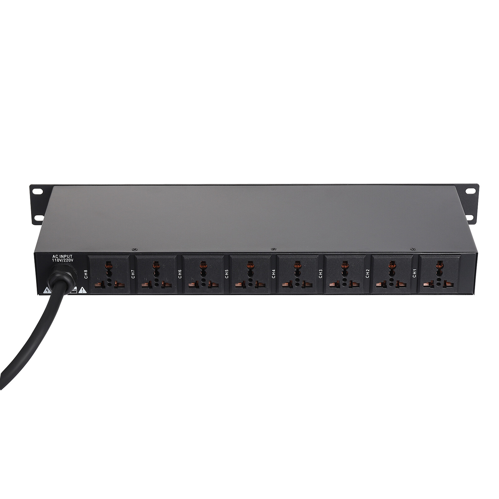 Professional Audio Power Conditioner Digital Voltmeter USB Surge Protector 2000W