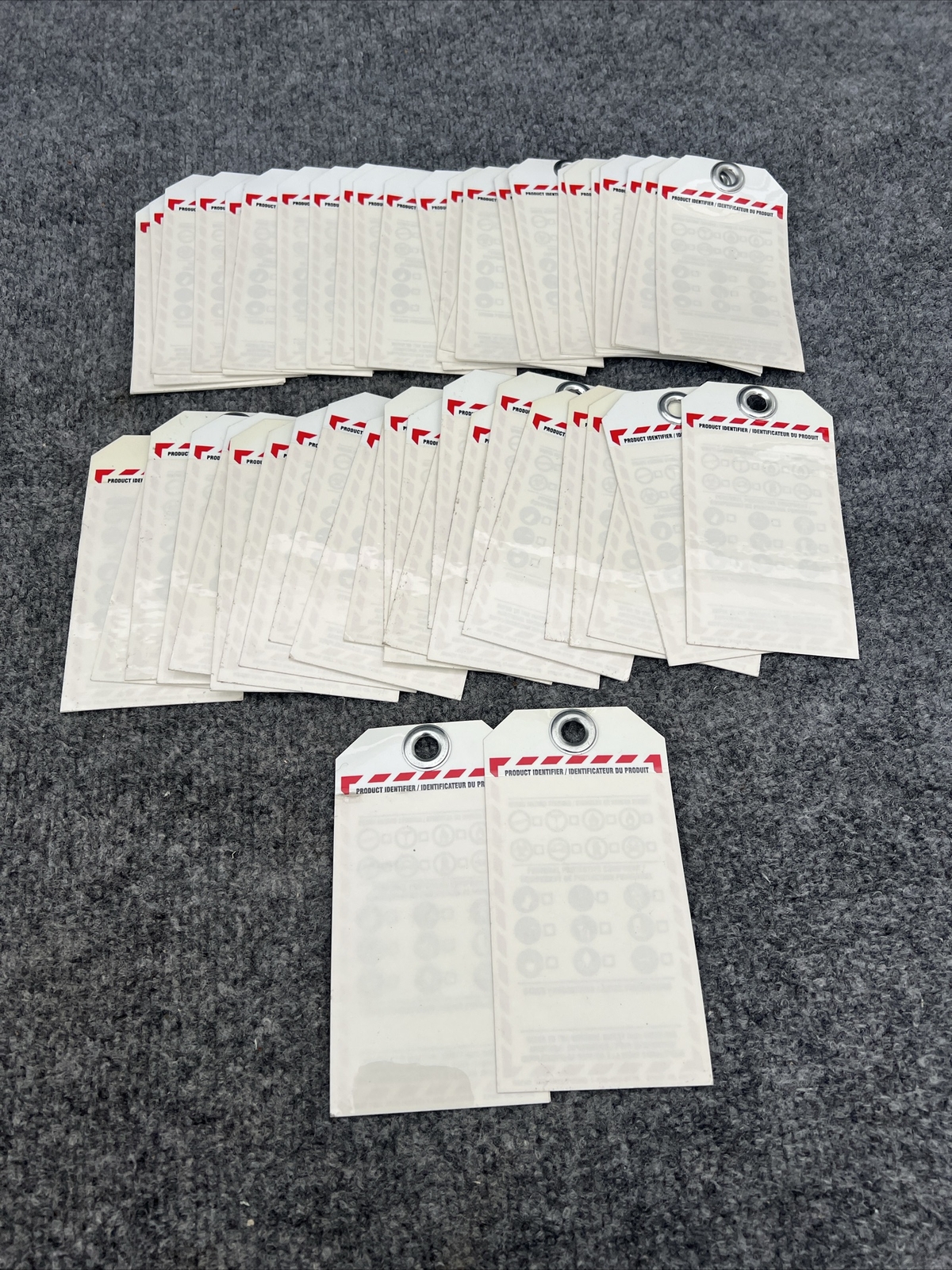 Pack of 50 -  Brady 09672 Self-Laminating Write-On OTS WHMIS Label New