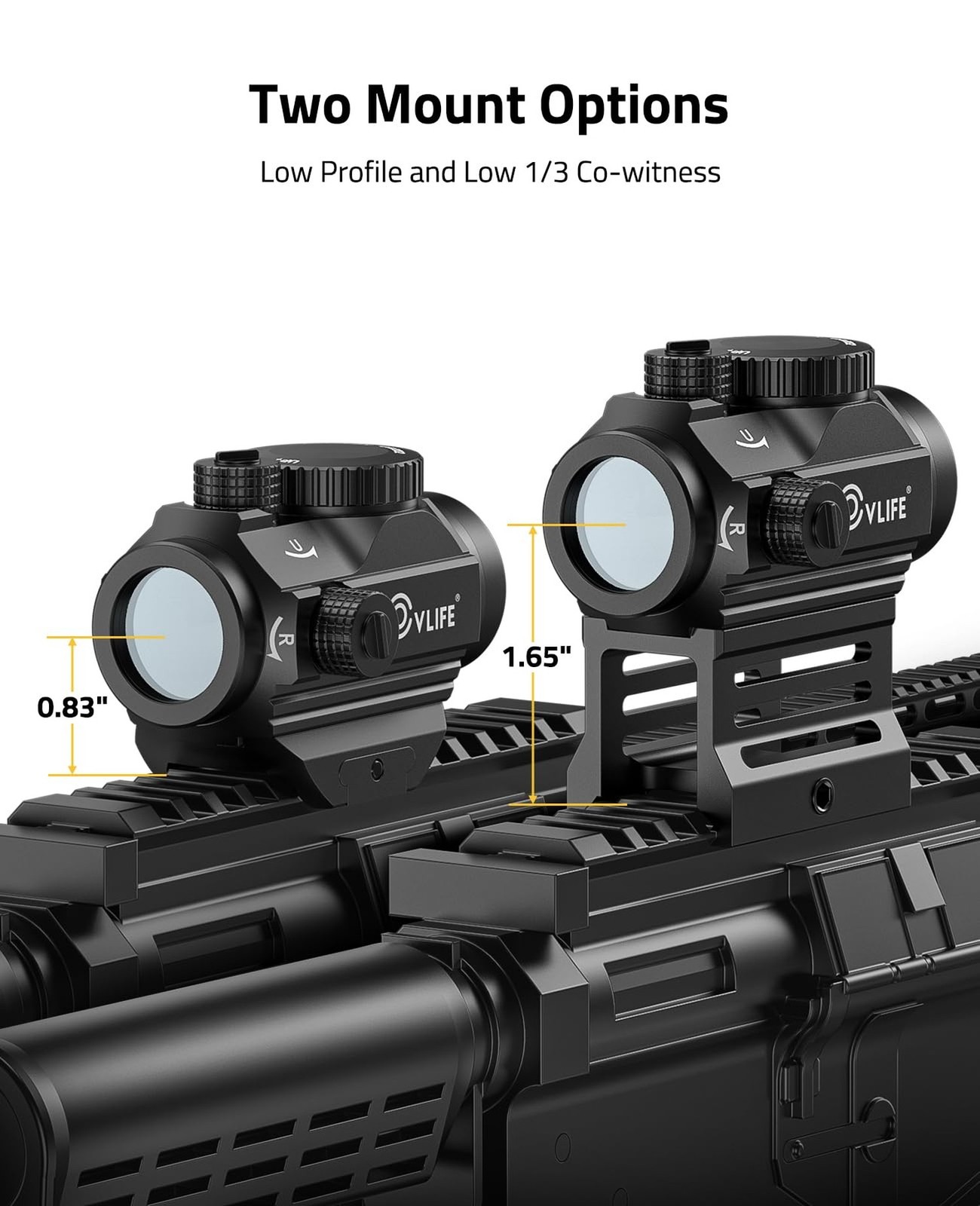 CVLIFE FoxSpook Motion Awake Red Dot Sight, 2 MOA Red Dot Scope Auto On & Off...