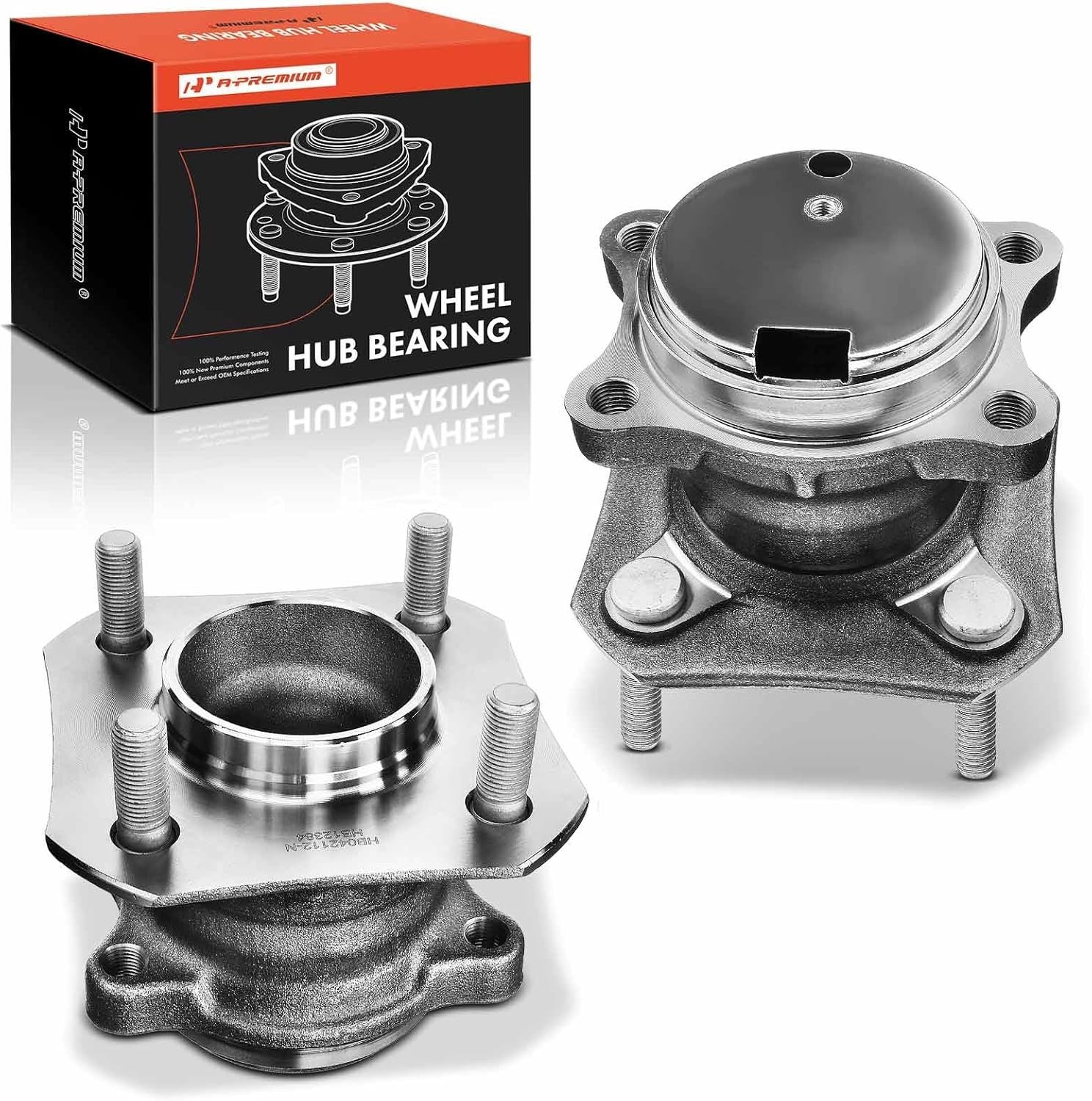 2 x Rear Wheel Bearing and Hub Assembly with 4-Lug Compatible with Nissan