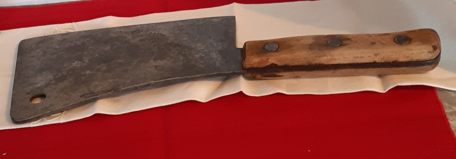 Vintage Briddell Cleaver Solid Steel Kitchen Knife USA