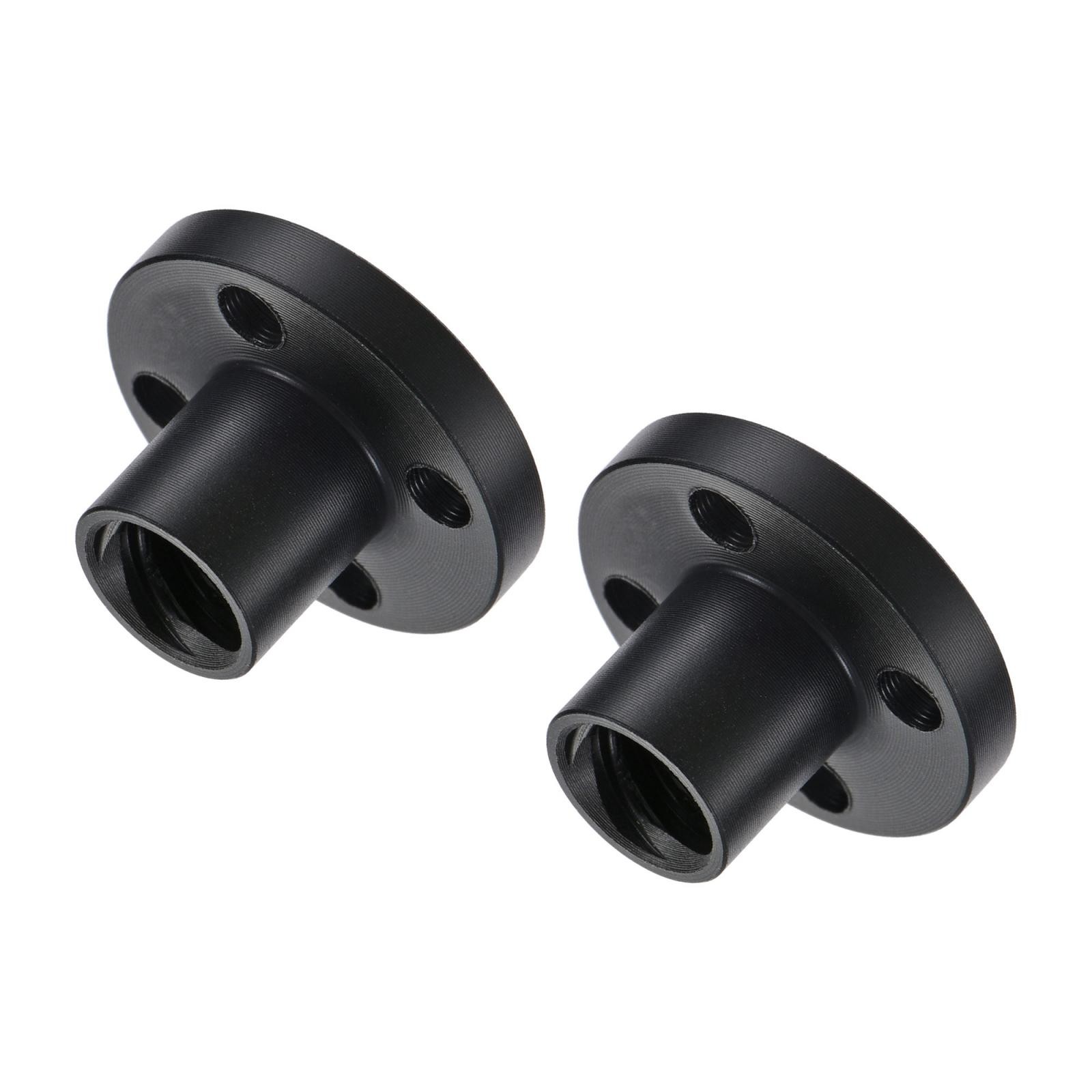 T8 POM Lead Screw Trapezoidal Nut 2mm Pitch 8mm Lead for 3D Printer Black 2Pcs