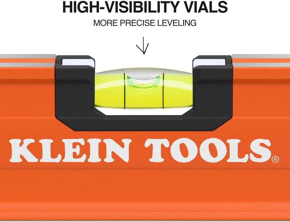 Klein Tools Box Beam Level, 3 Vial, 48-Inch