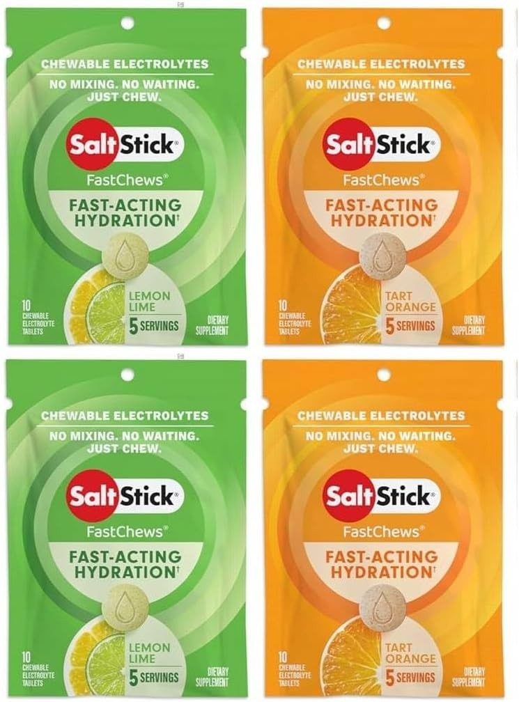 SaltSti FASTCHEWS® Resealable, Variety of Tart Oran & Zesty Lemon-Lime