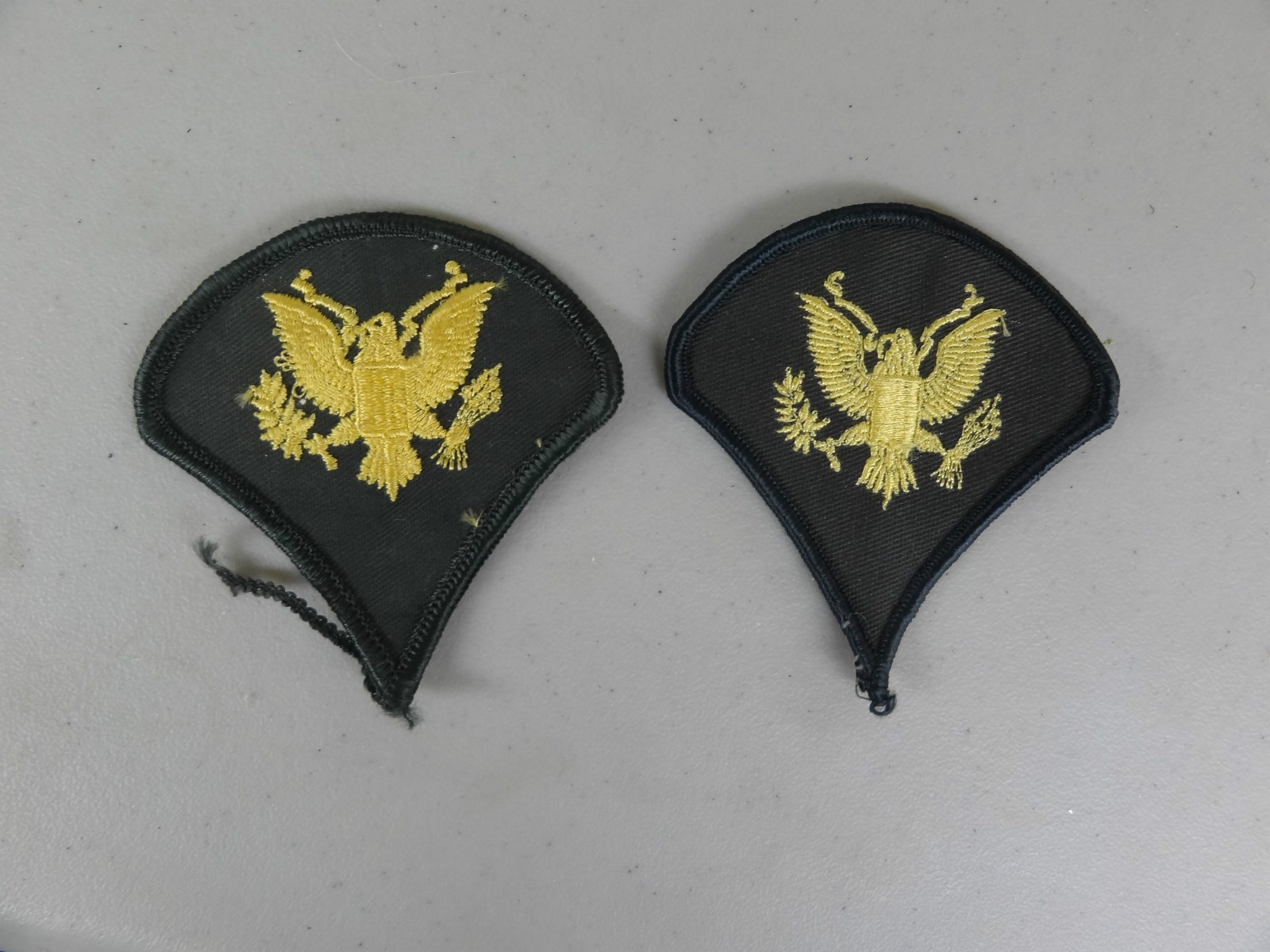 MILITARY PATCH US ARMY CLOTH RANK SET OF 2 SPECIALIST E-4 FOR CLASS A UNIFORM