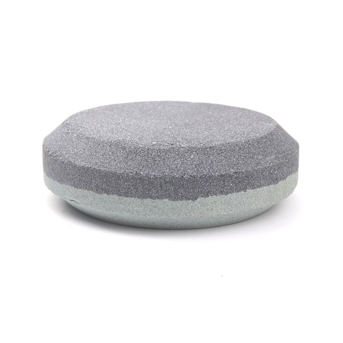 Round 2 Grit Sharpening Stone Axe Blade Edge Sharpener Bushcraft Puck Hand Tool