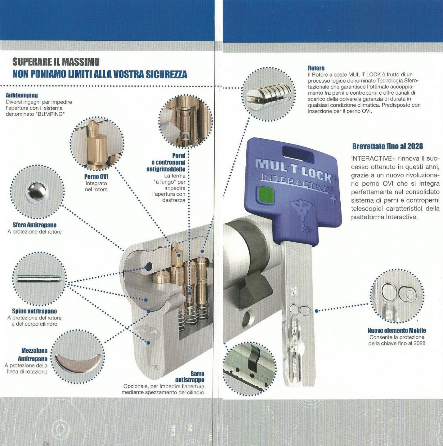 MulTLock 206 Interactive Plus 206S+ PROTECTED KEY WORKED CARD PROPERTY